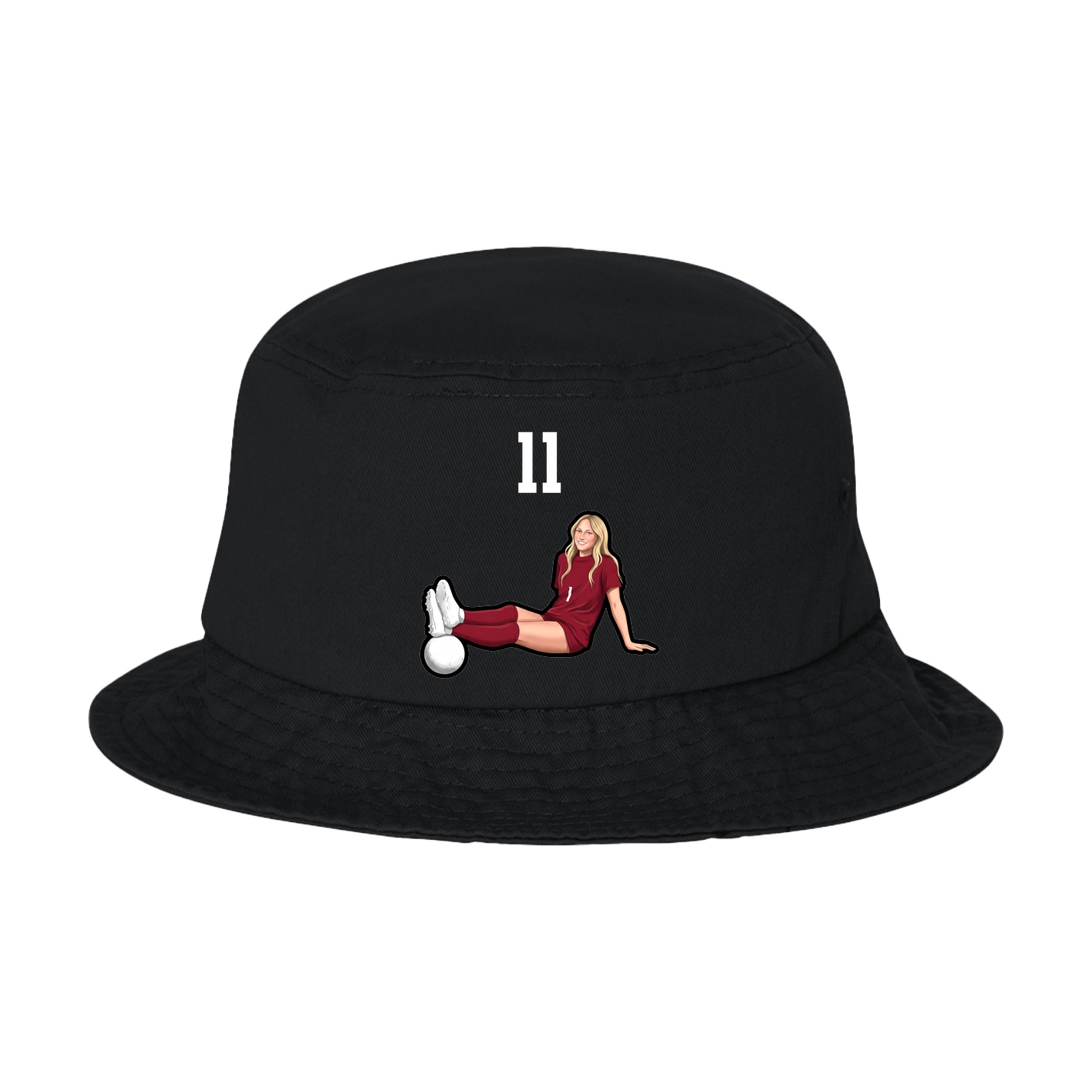 Bucket Cap — Number Top in Black