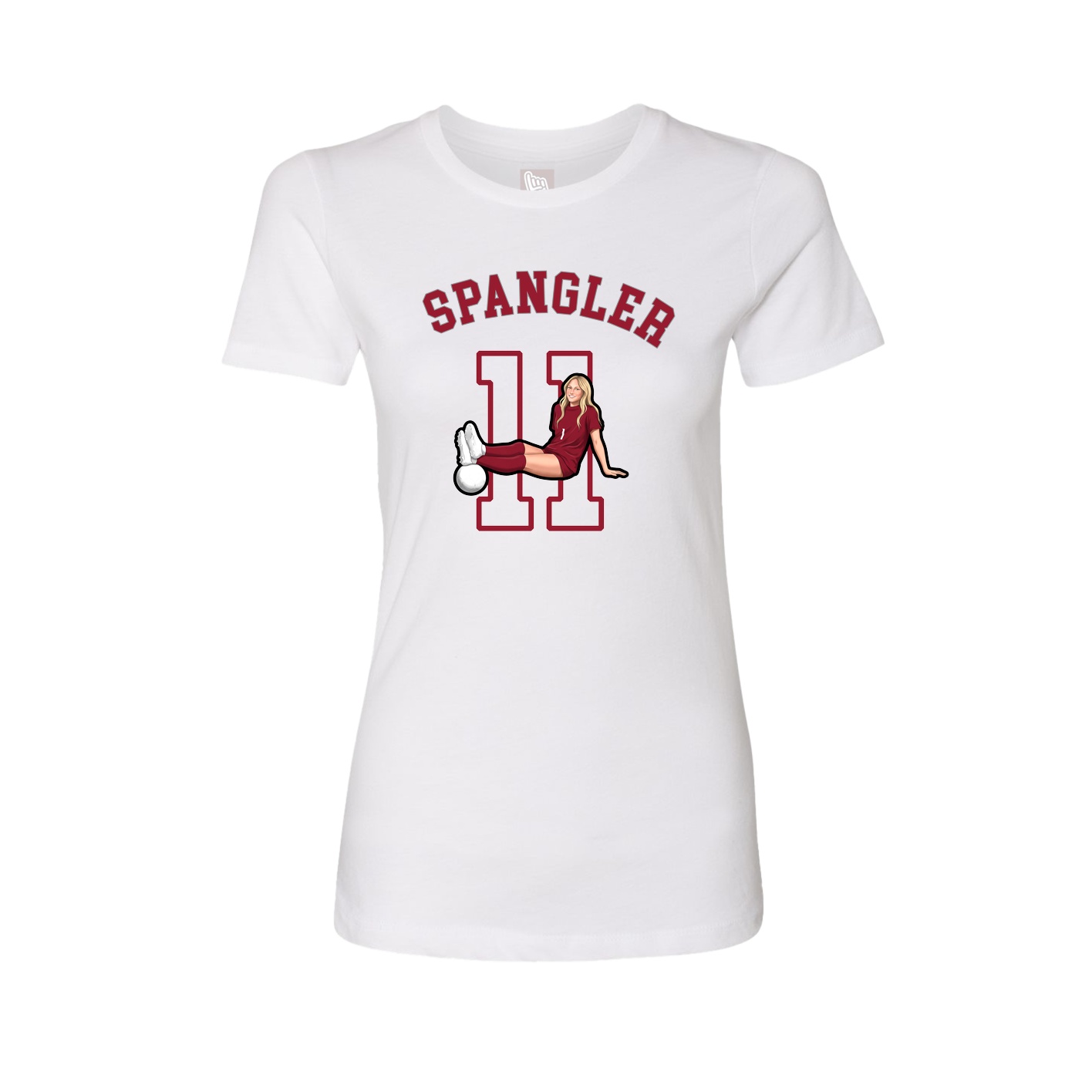 Fitted Women's Tee — Shirsey Arch in White