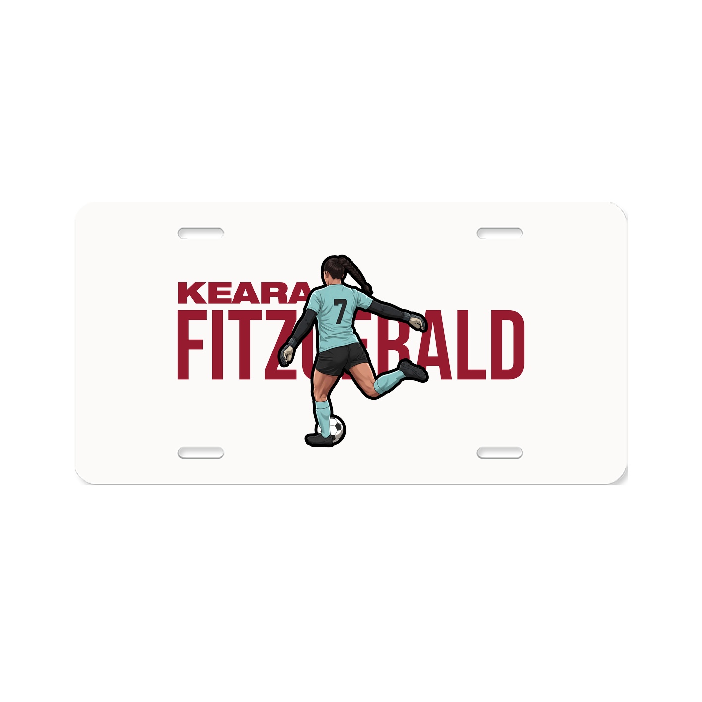 License Plate — Player Name in Classic