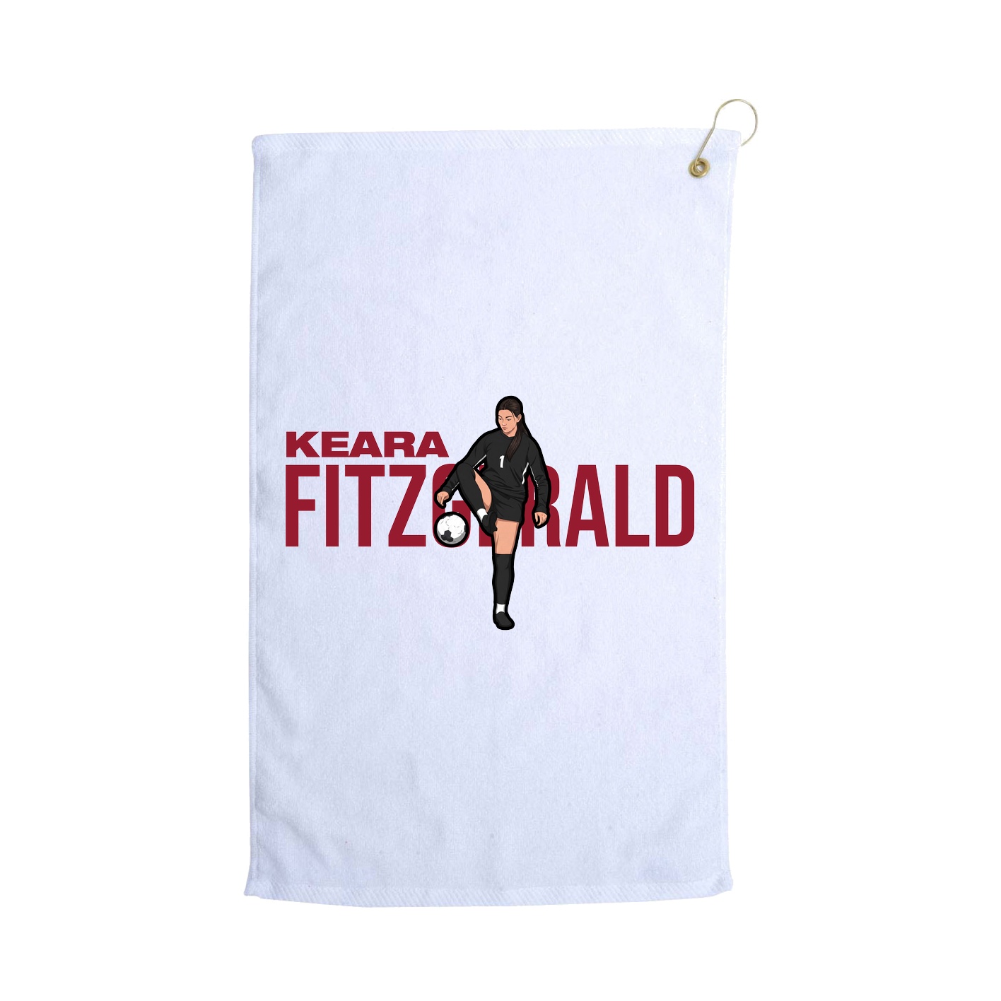Golf Towel — Player Name in White