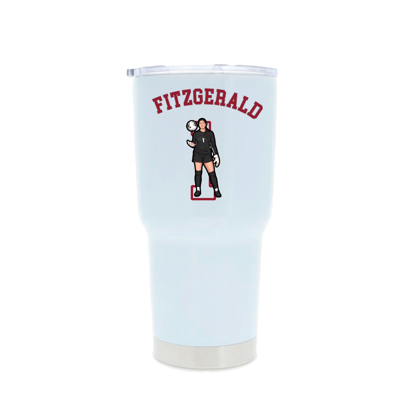 30oz Stainless Steel Tumbler — Shirsey Arch in White