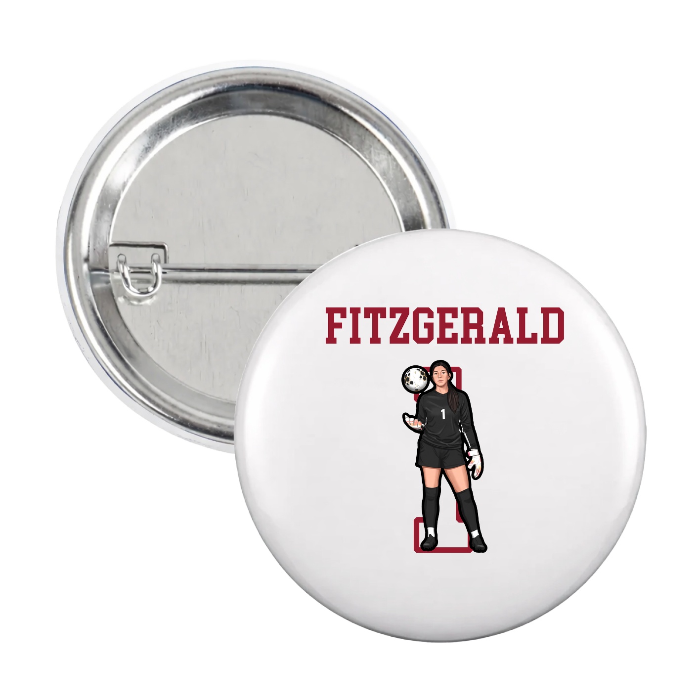 Game Day Button — Shirsey in White