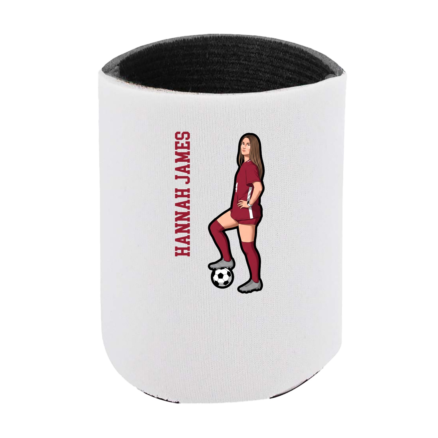 Can Holder — Name Vertical in White