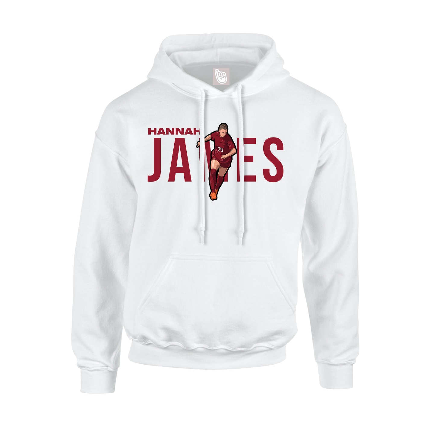 Hoodie — Player Name in White