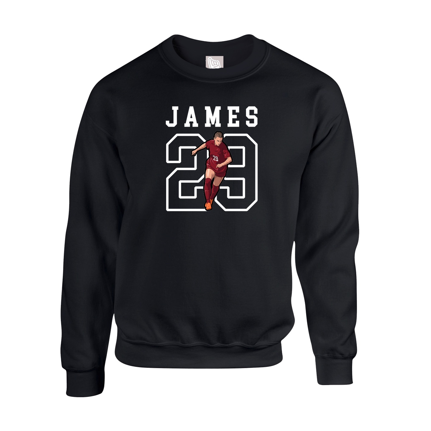 Fleece Crew — Shirsey in Black