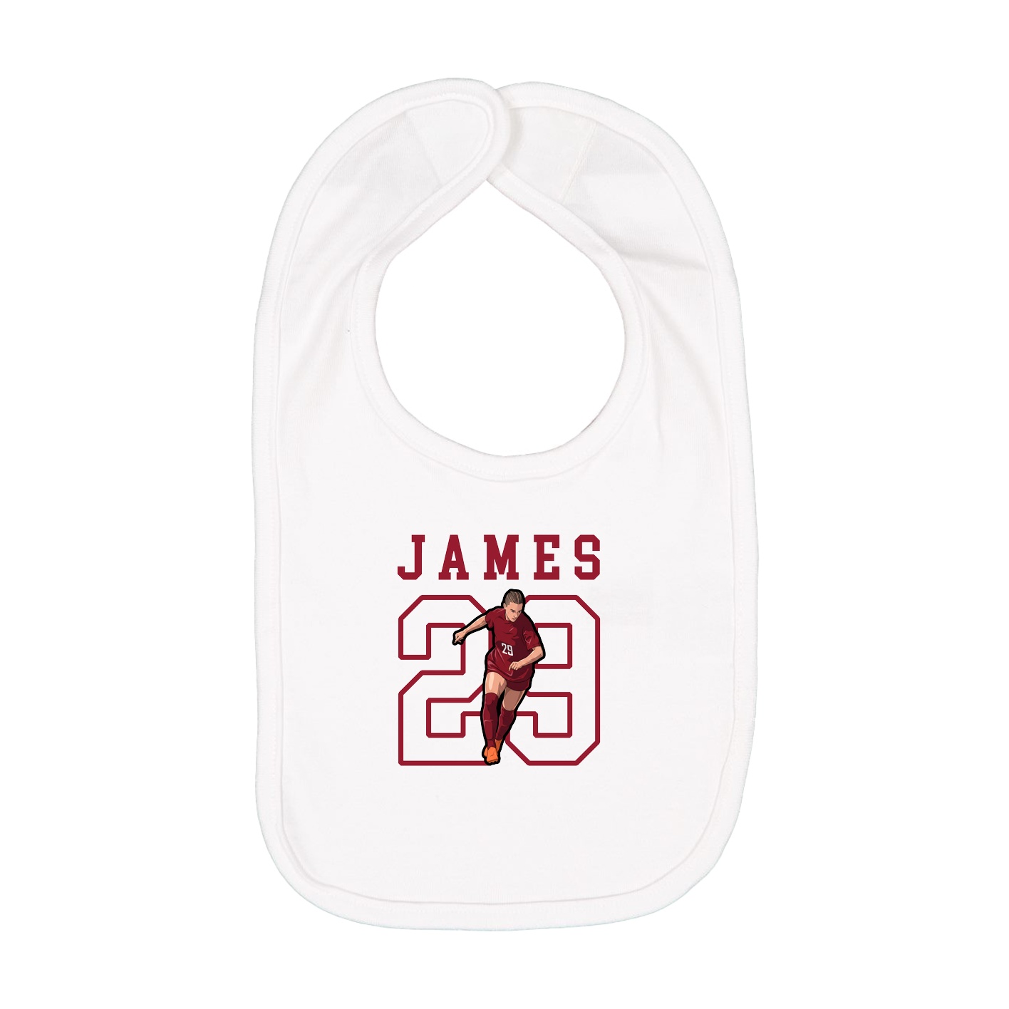 Infant Bib — Shirsey in White
