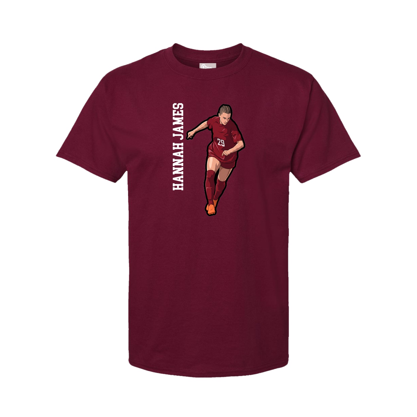Tee — Name Vertical in Cardinal