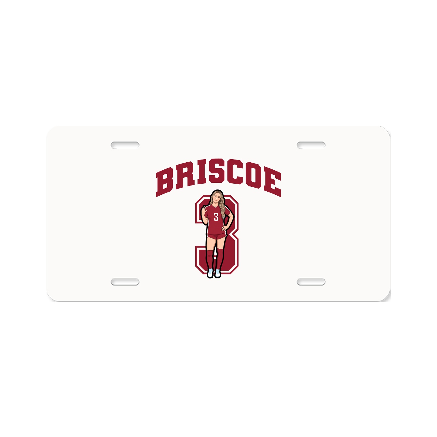 License Plate — Number in Classic