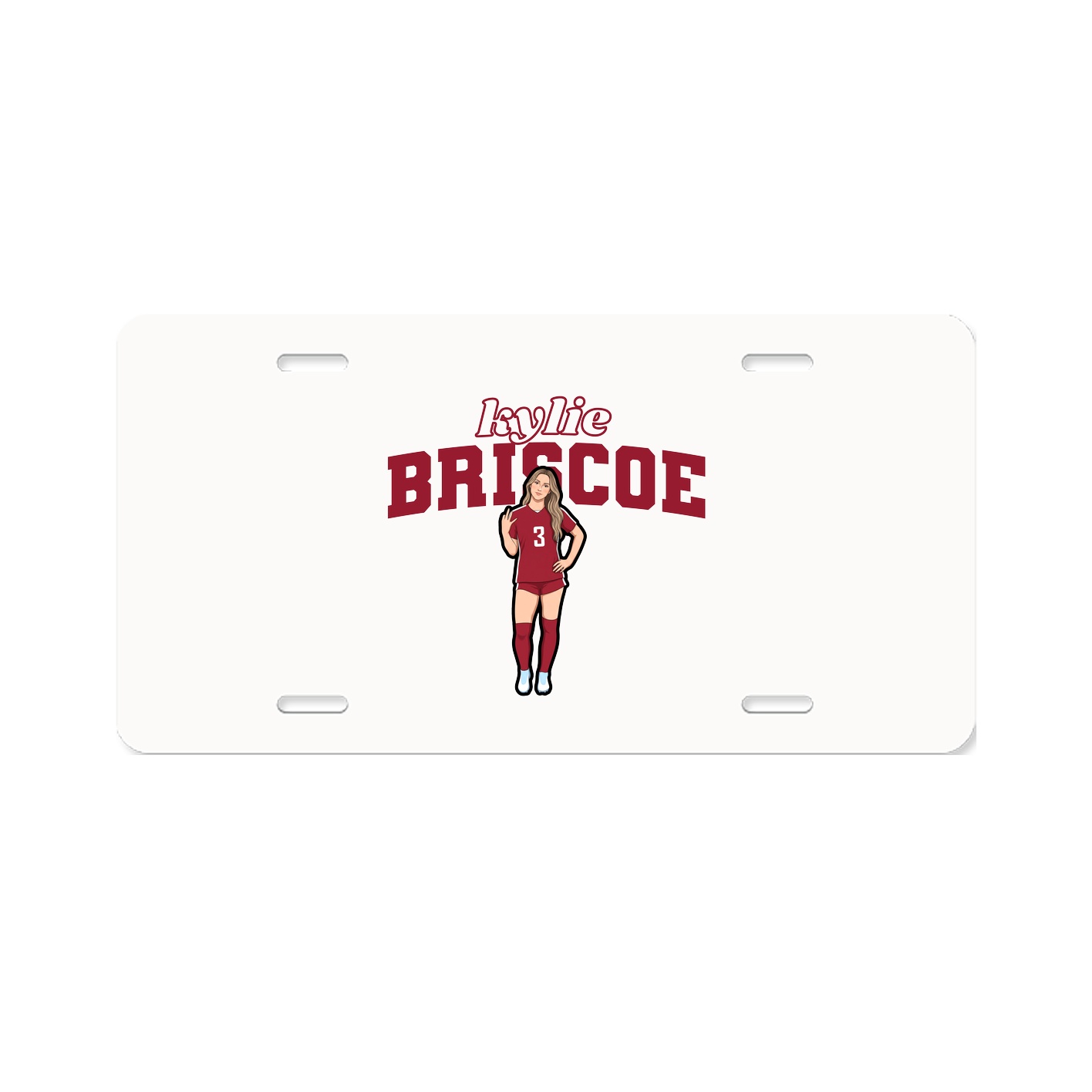 License Plate — Name Arch in Classic