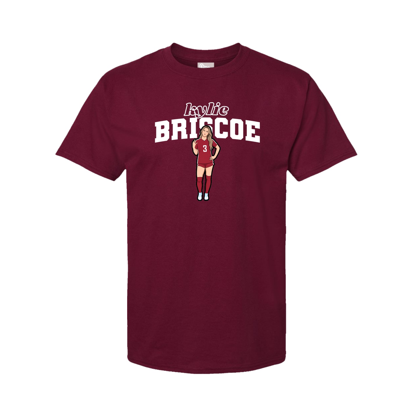 Tee — Name Arch in Cardinal