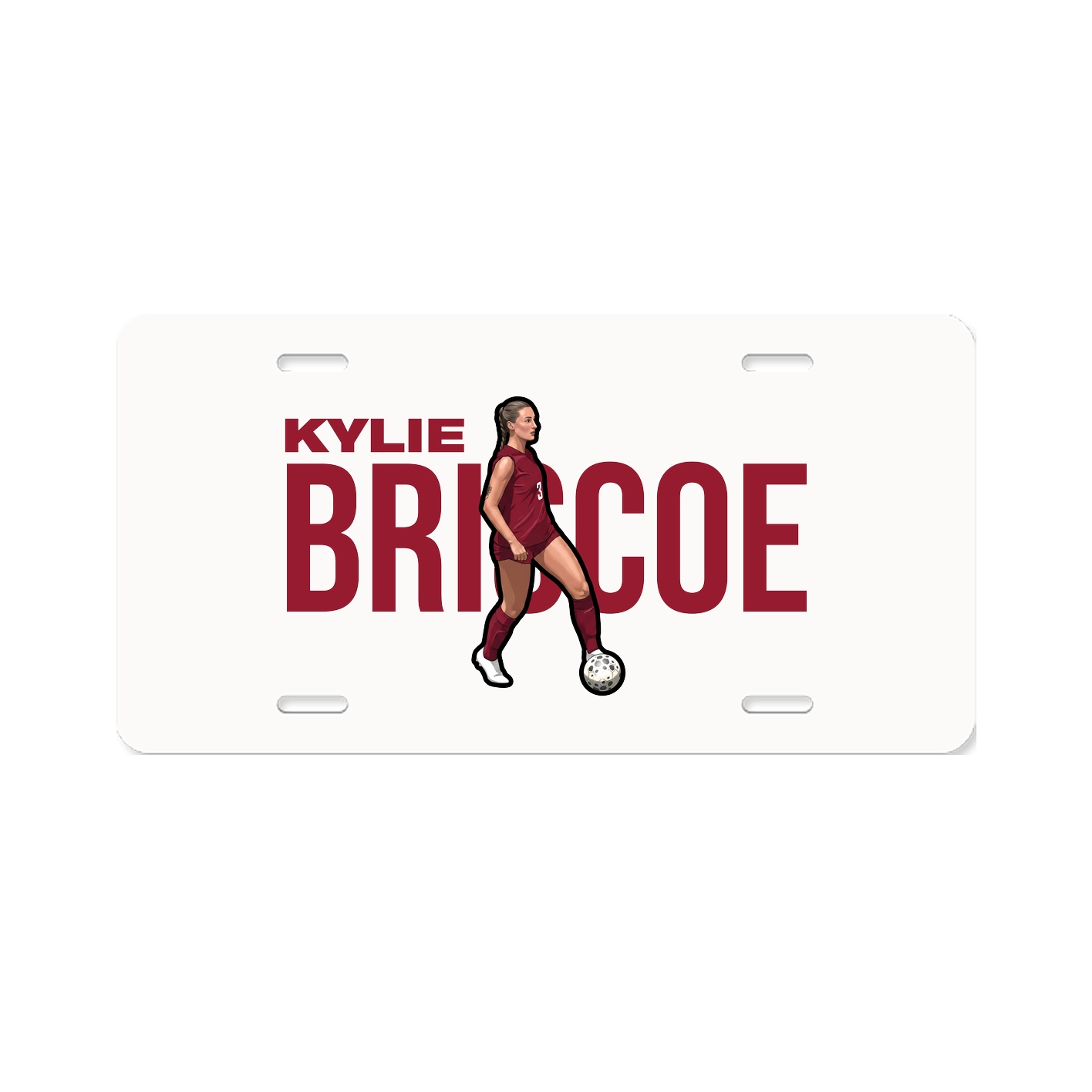 License Plate — Player Name in Classic