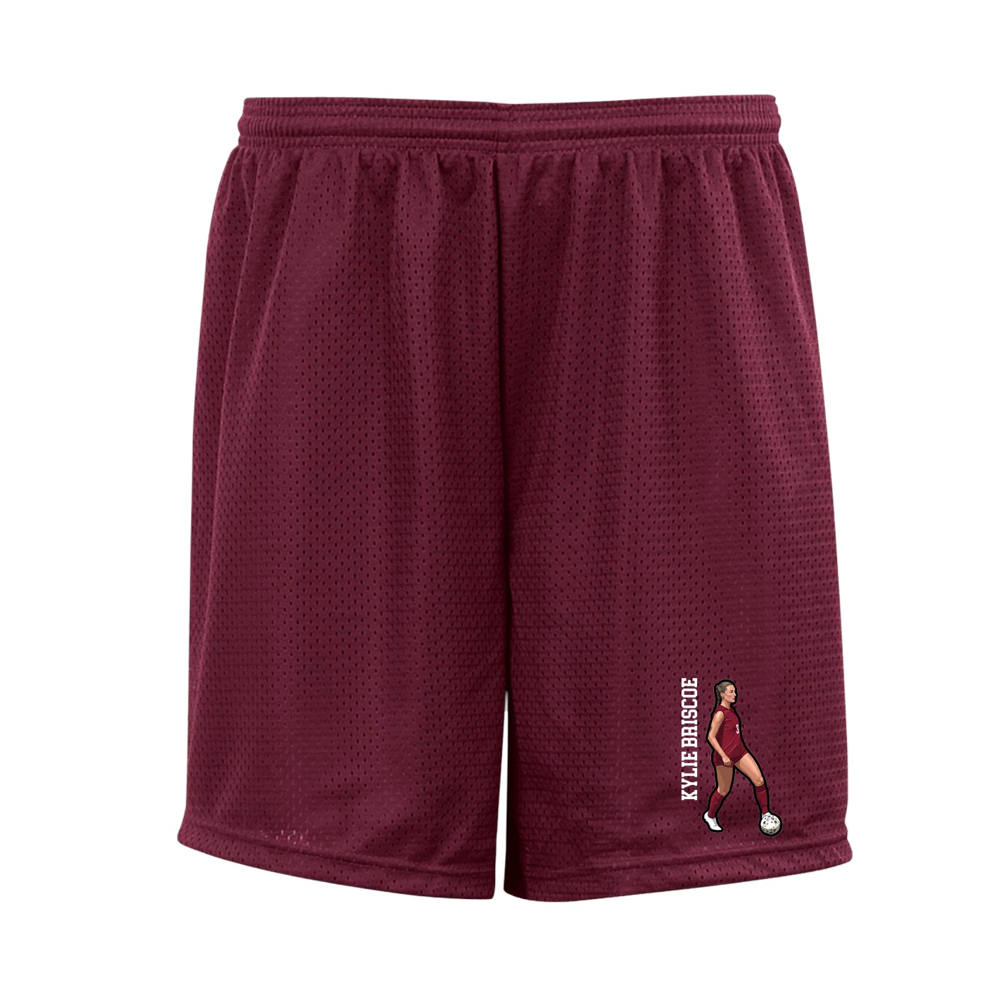Shorts — Name Vertical in Cardinal