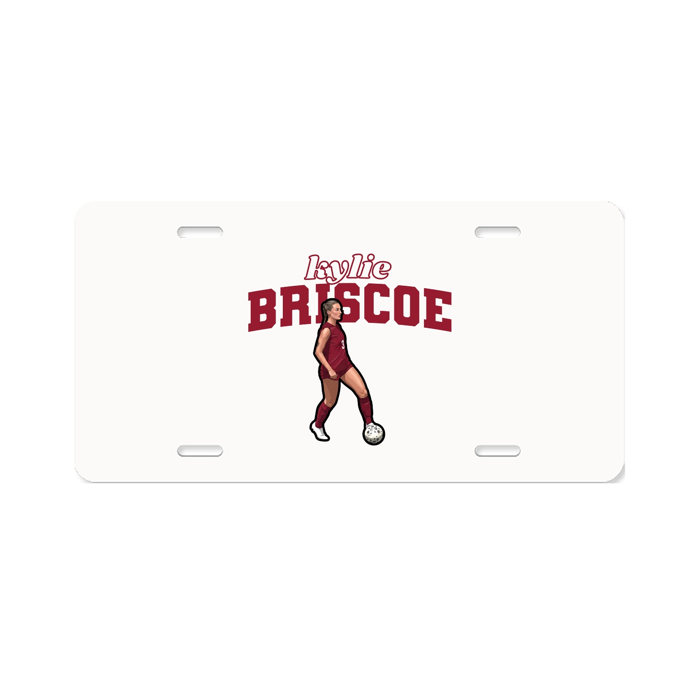 License Plate — Name Arch in Classic