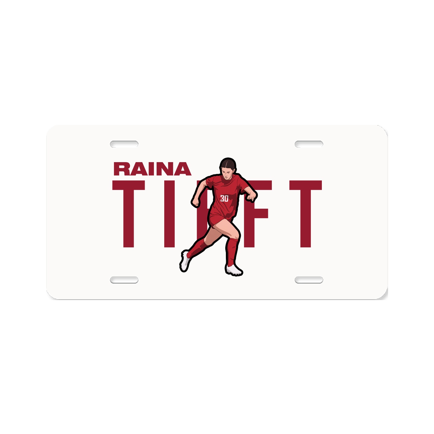 License Plate — Player Name in Classic