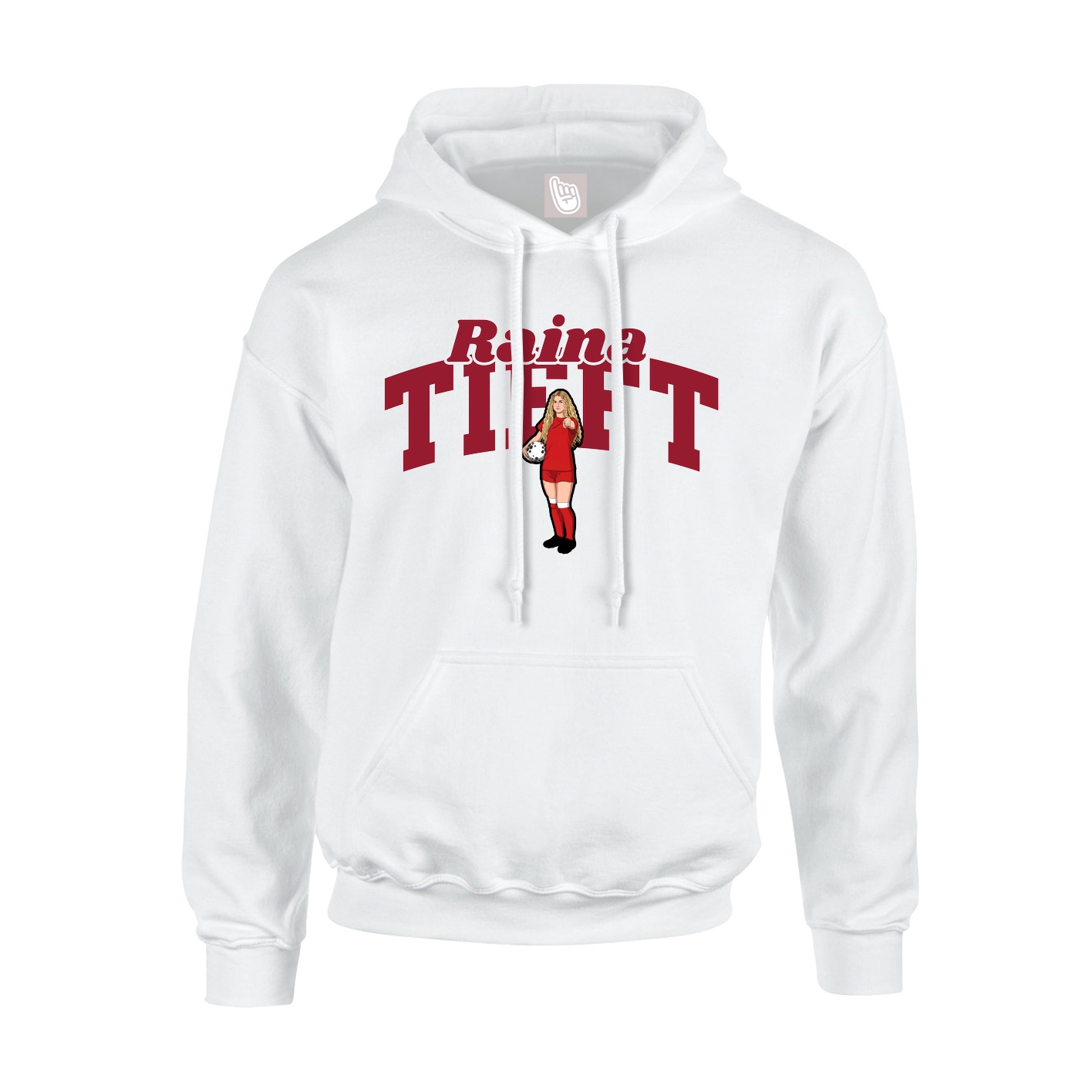 Hoodie — Signature Arch in White