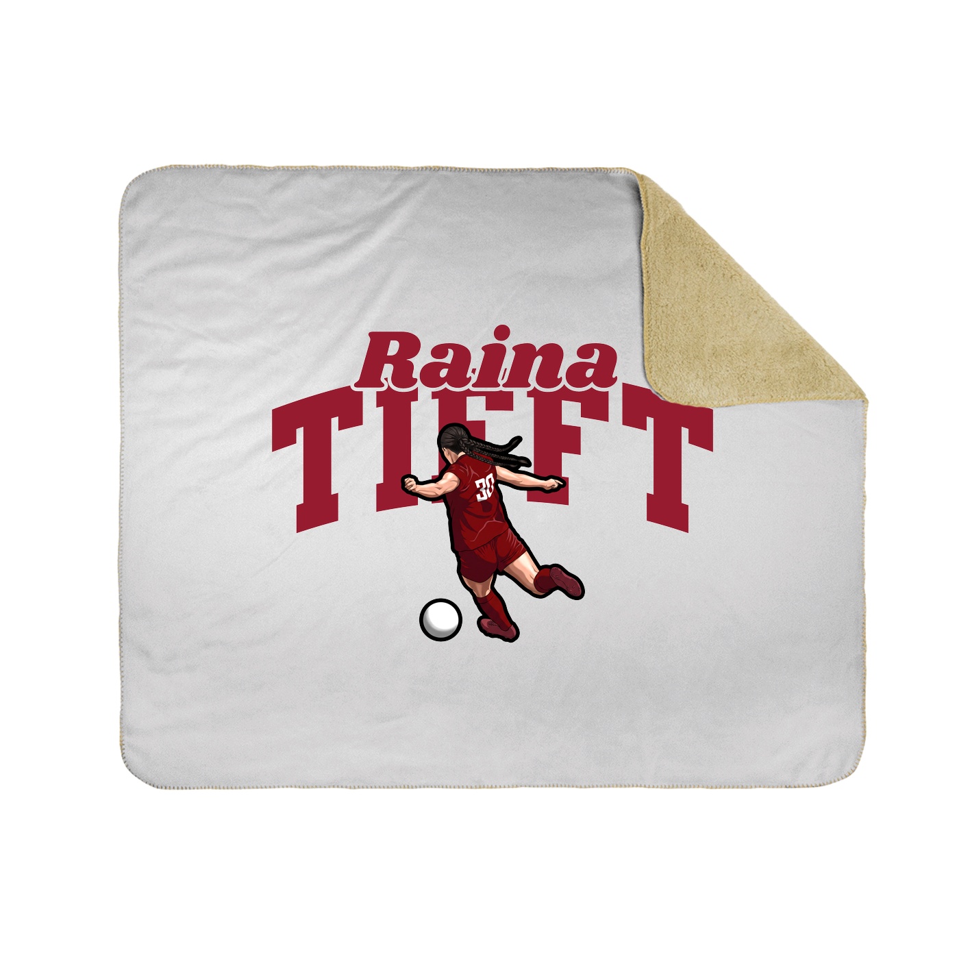 Throw Blanket — Signature Arch in White