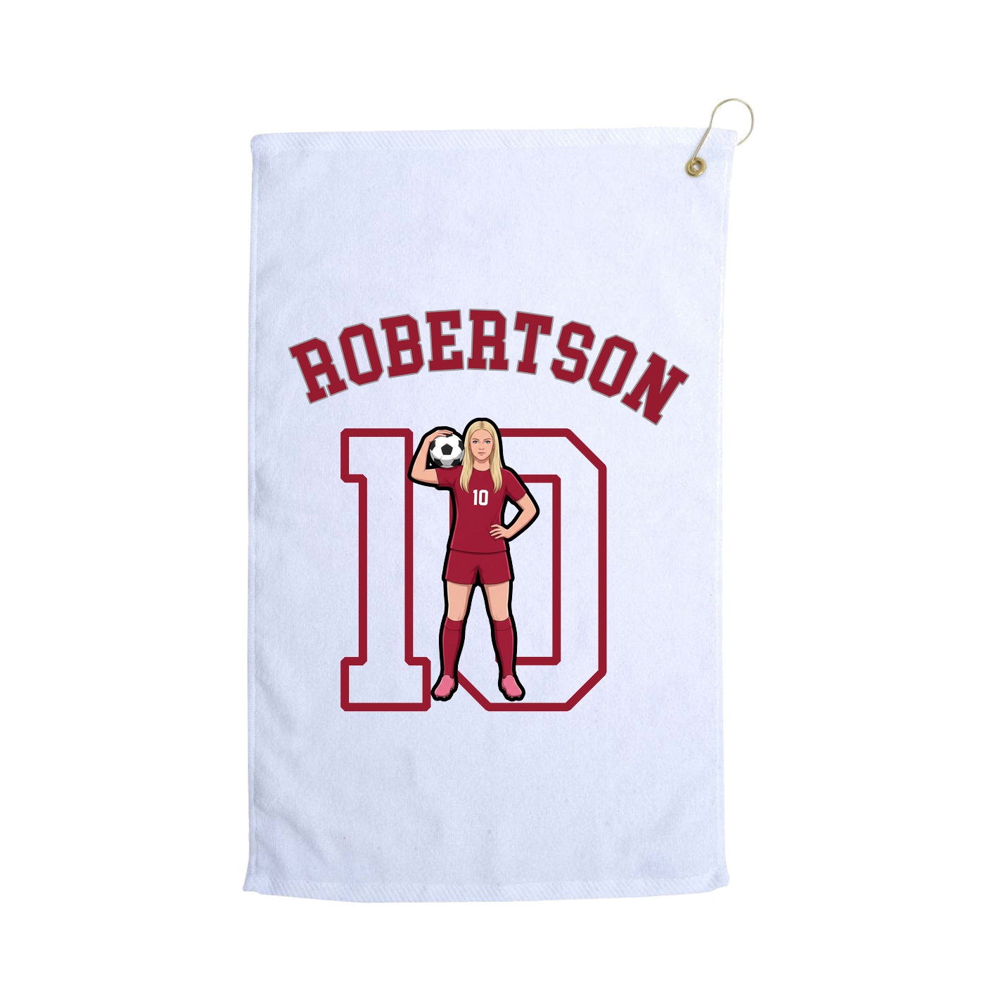 Golf Towel — Shirsey Arch in White