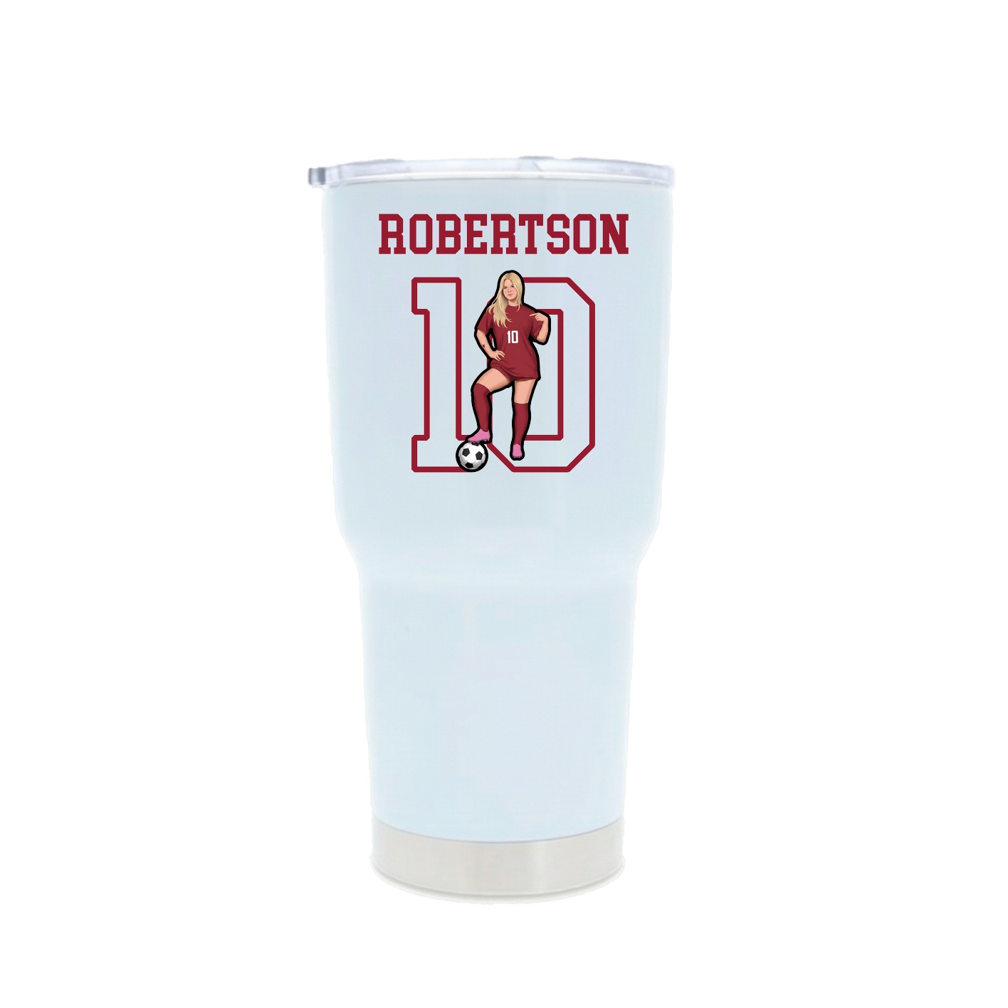 30oz Stainless Steel Tumbler — Shirsey in White