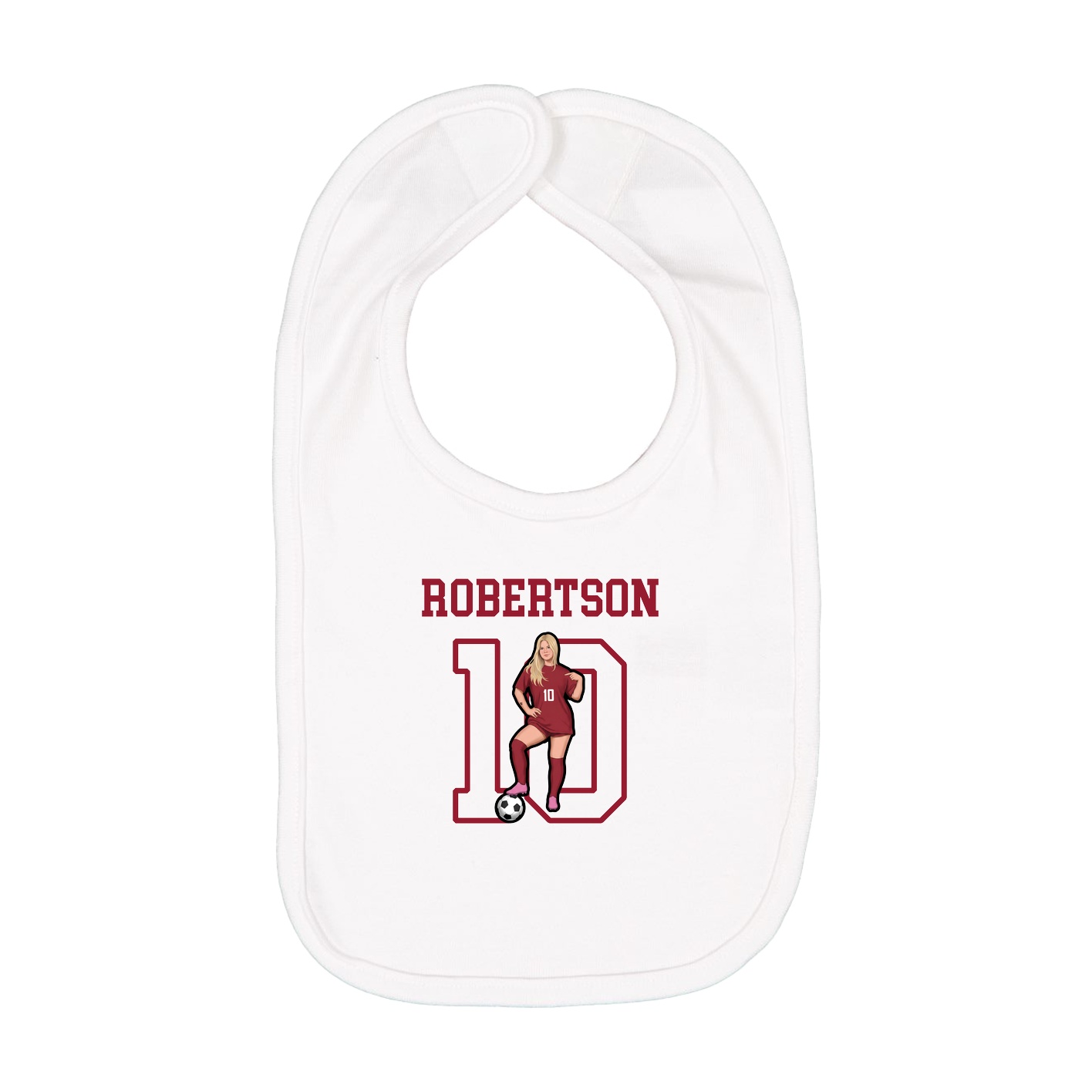Infant Bib — Shirsey in White