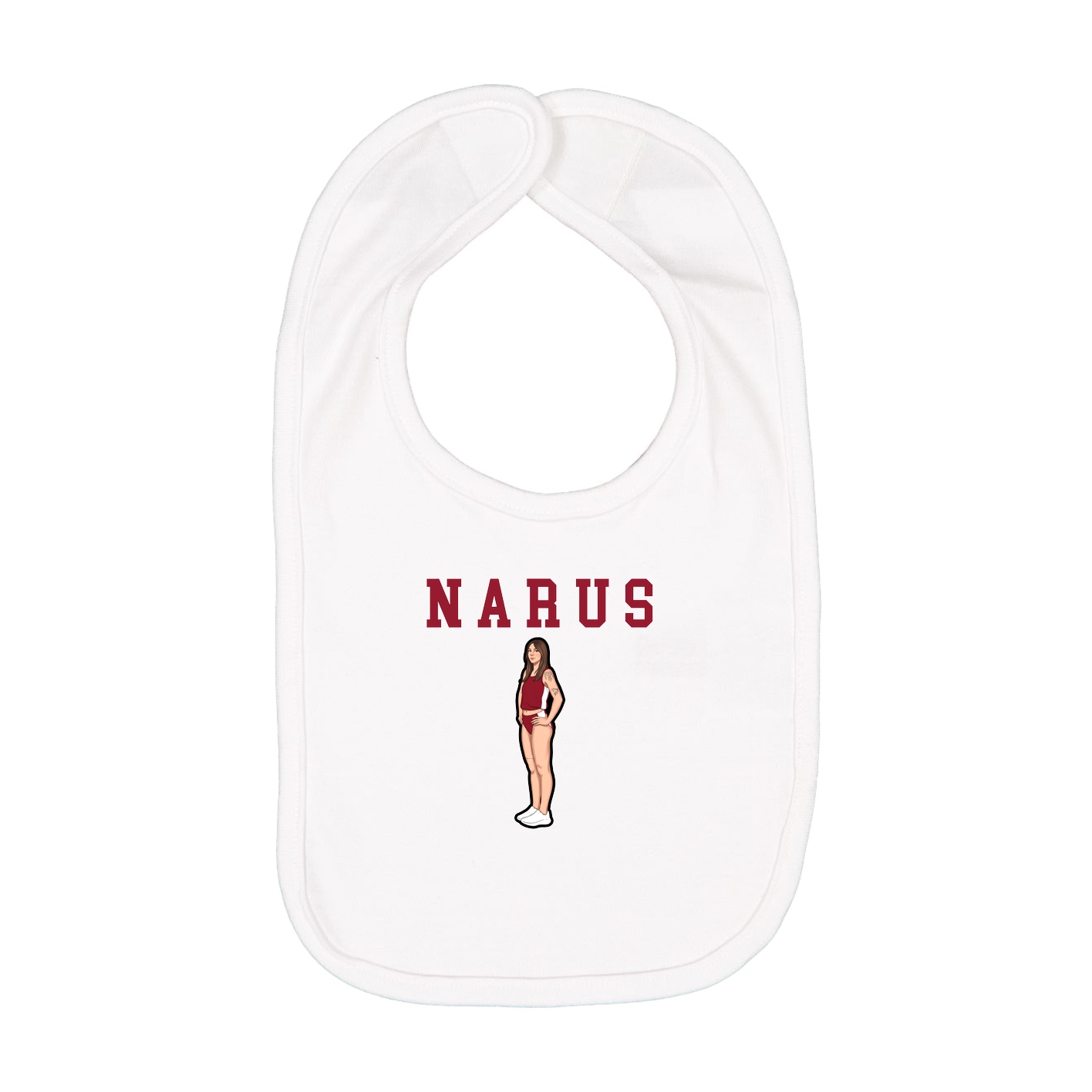 Infant Bib — Shirsey in White