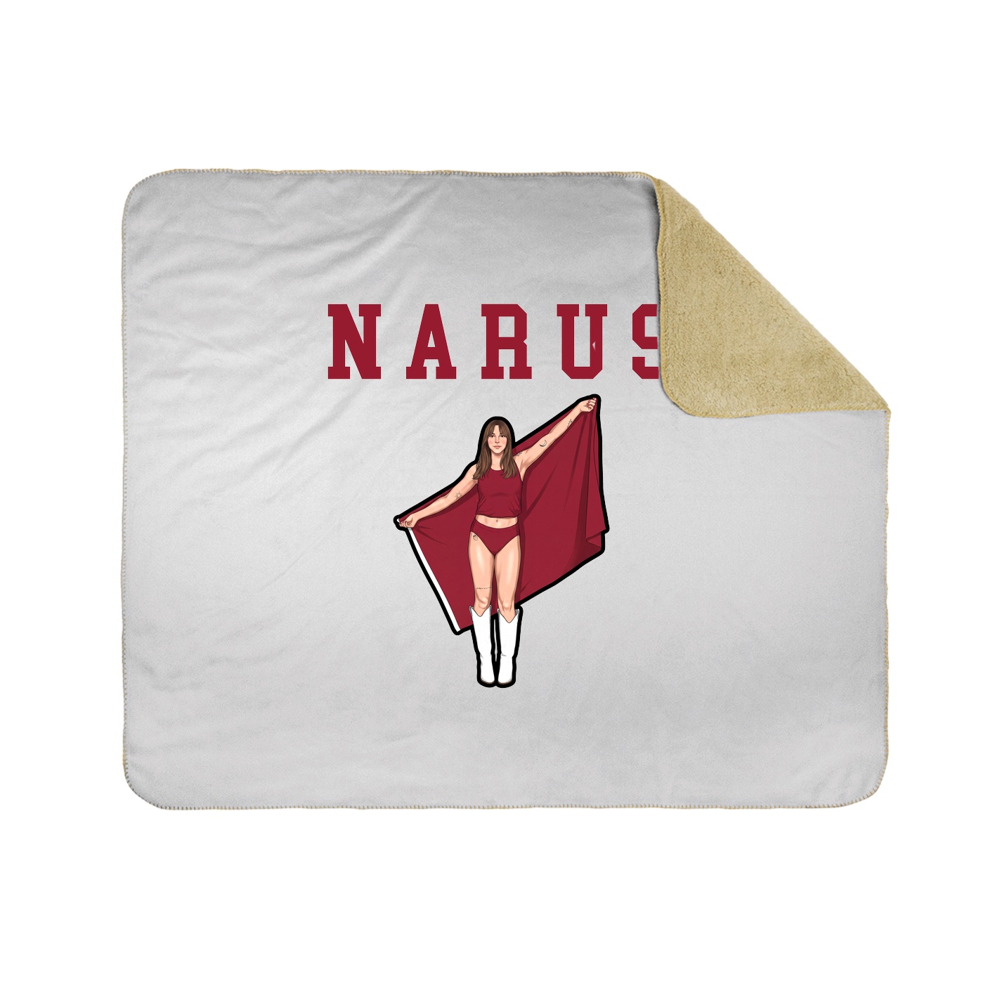 Throw Blanket — Shirsey in White