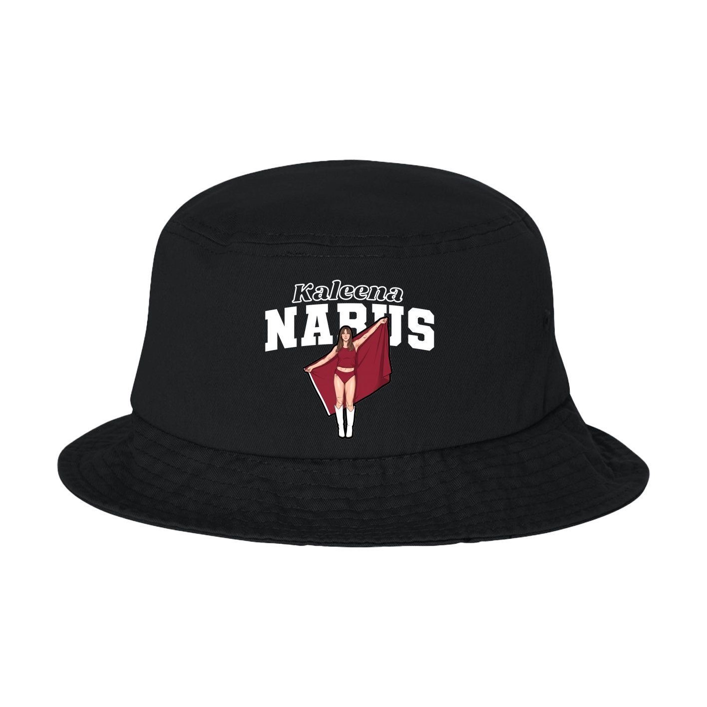 Bucket Cap — Name Arch in Black