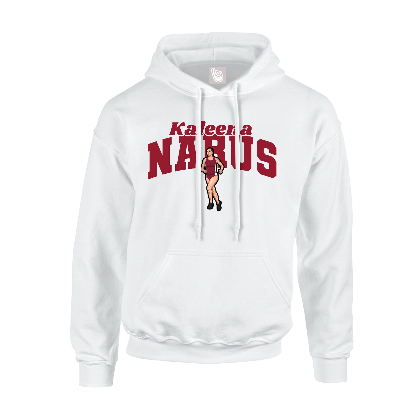 Hoodie — Signature Arch in White