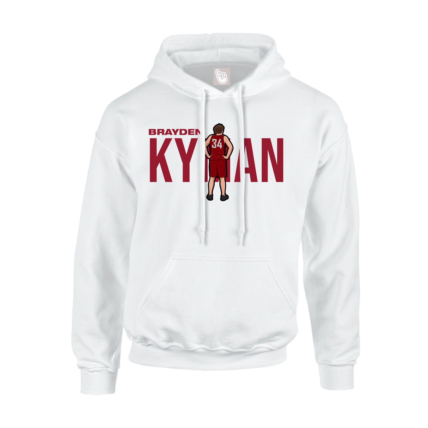 Hoodie — Player Name in White