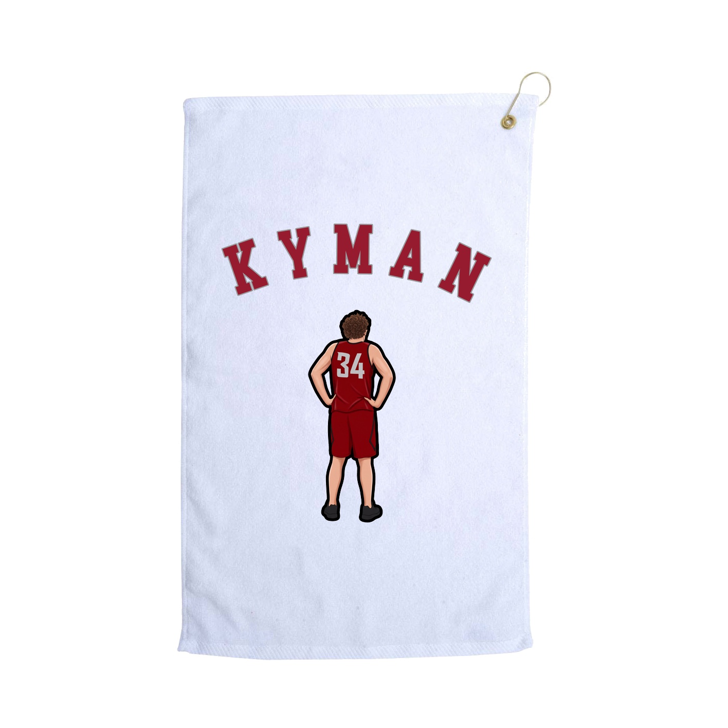Golf Towel — Shirsey Arch in White