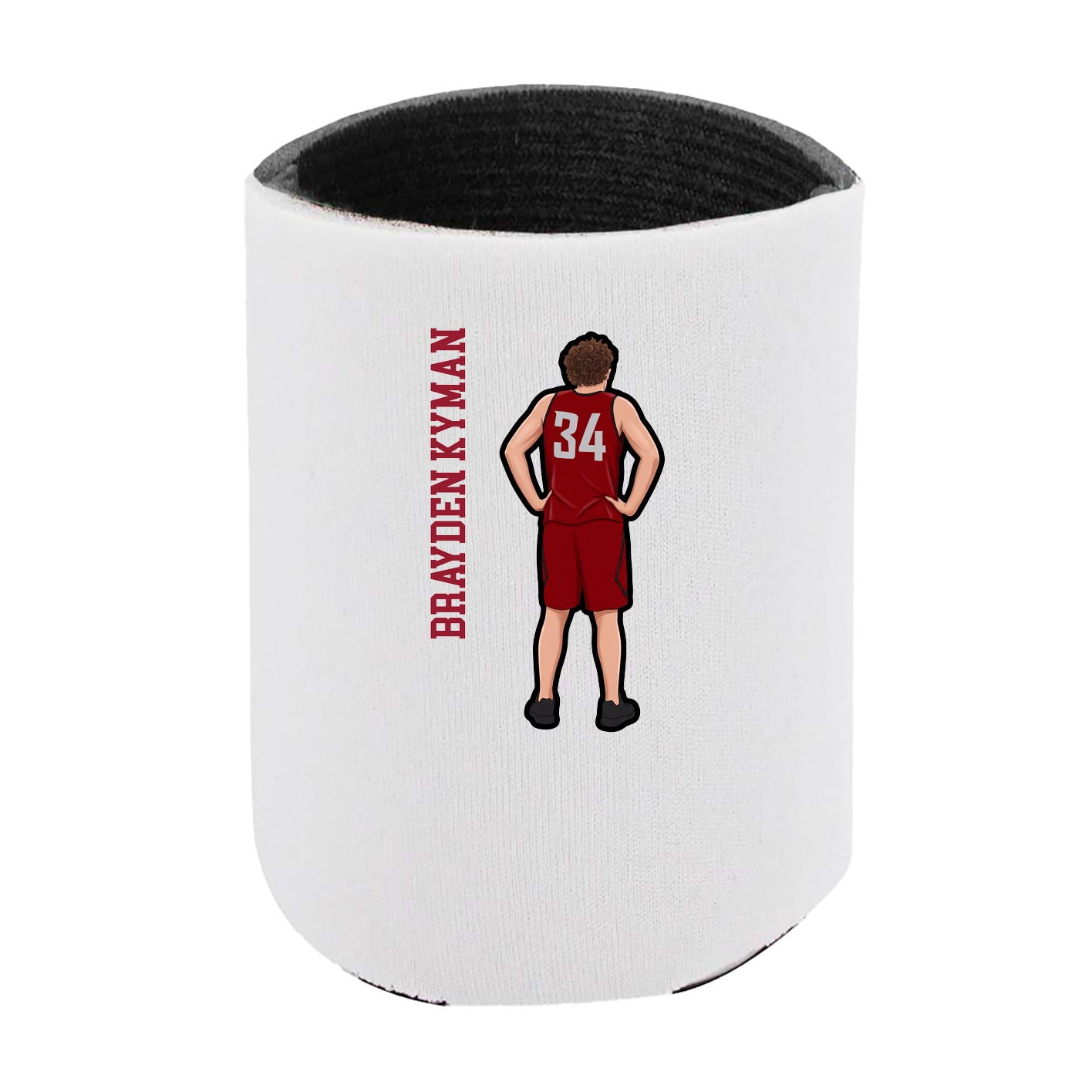 Can Holder — Name Vertical in White