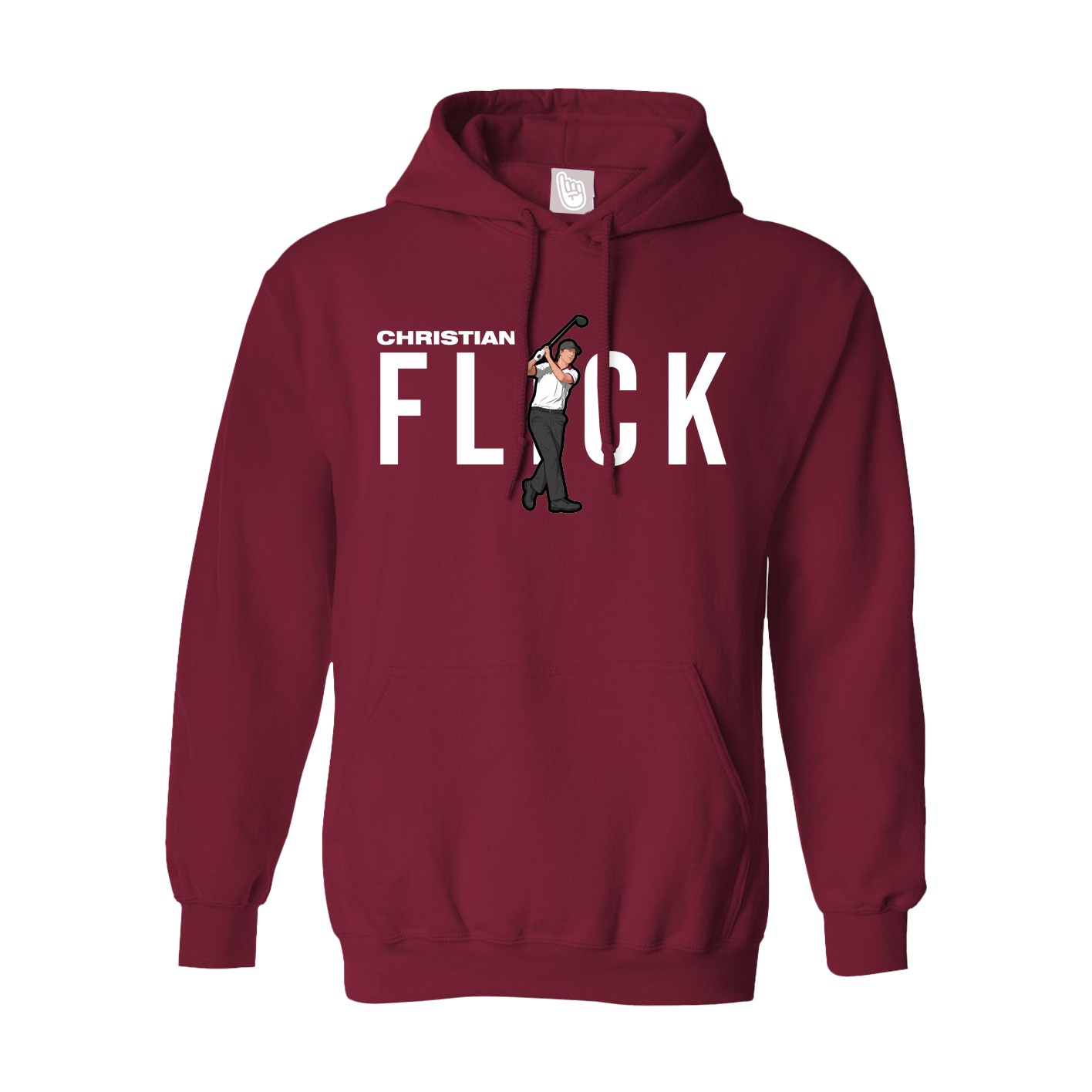 Hoodie — Player Name in Cardinal