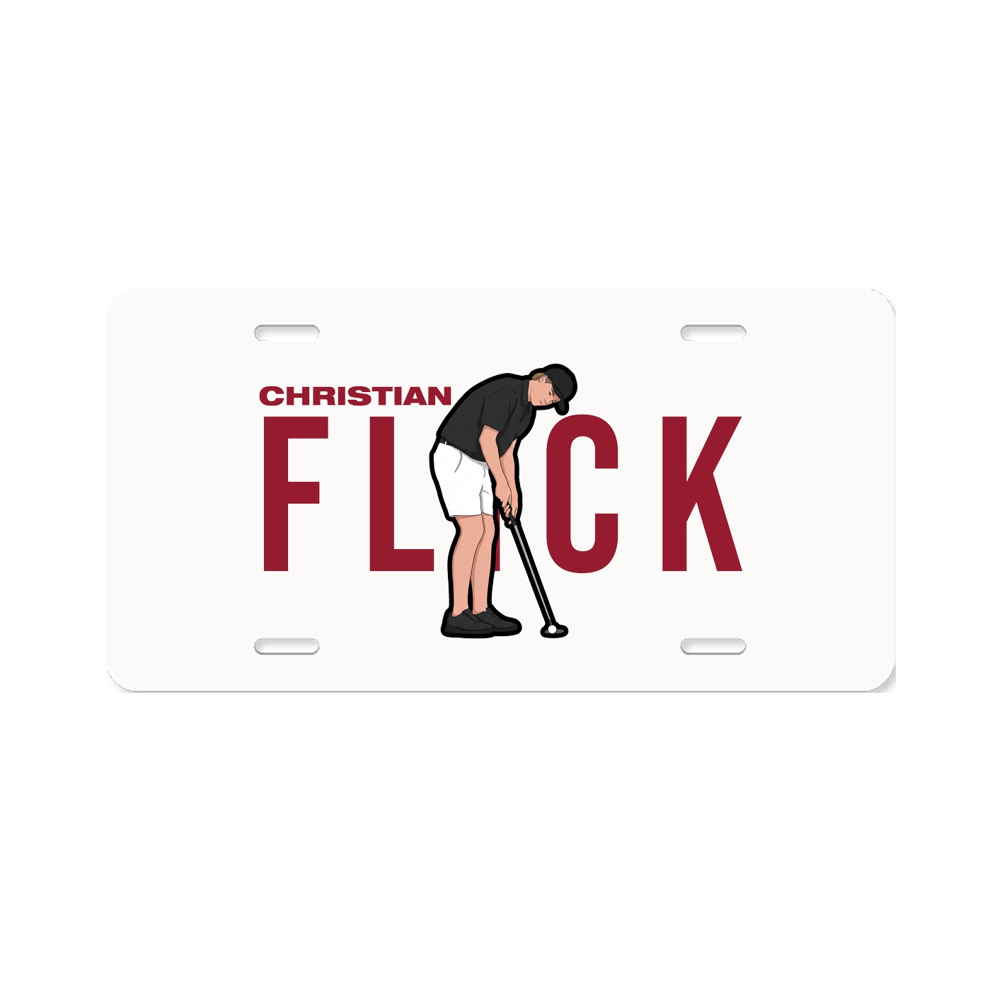 License Plate — Player Name in Classic