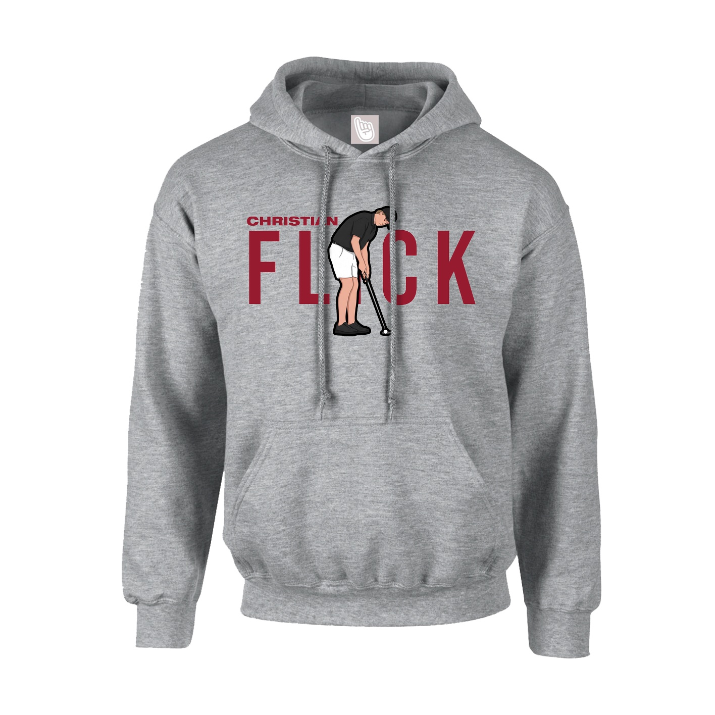 Youth Hoodie — Player Name in Grey