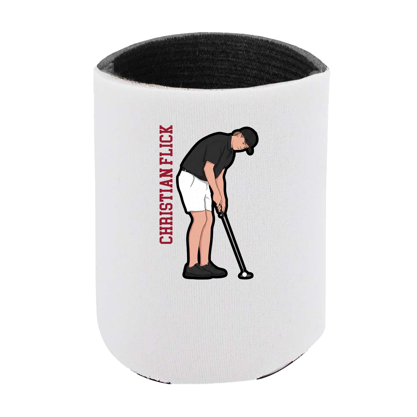 Can Holder — Name Vertical in White