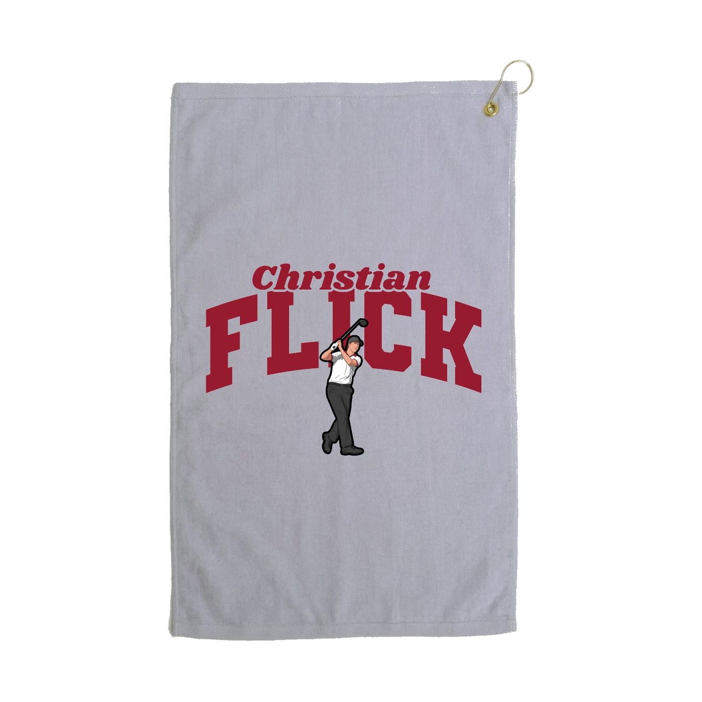 Golf Towel — Signature Arch in Grey
