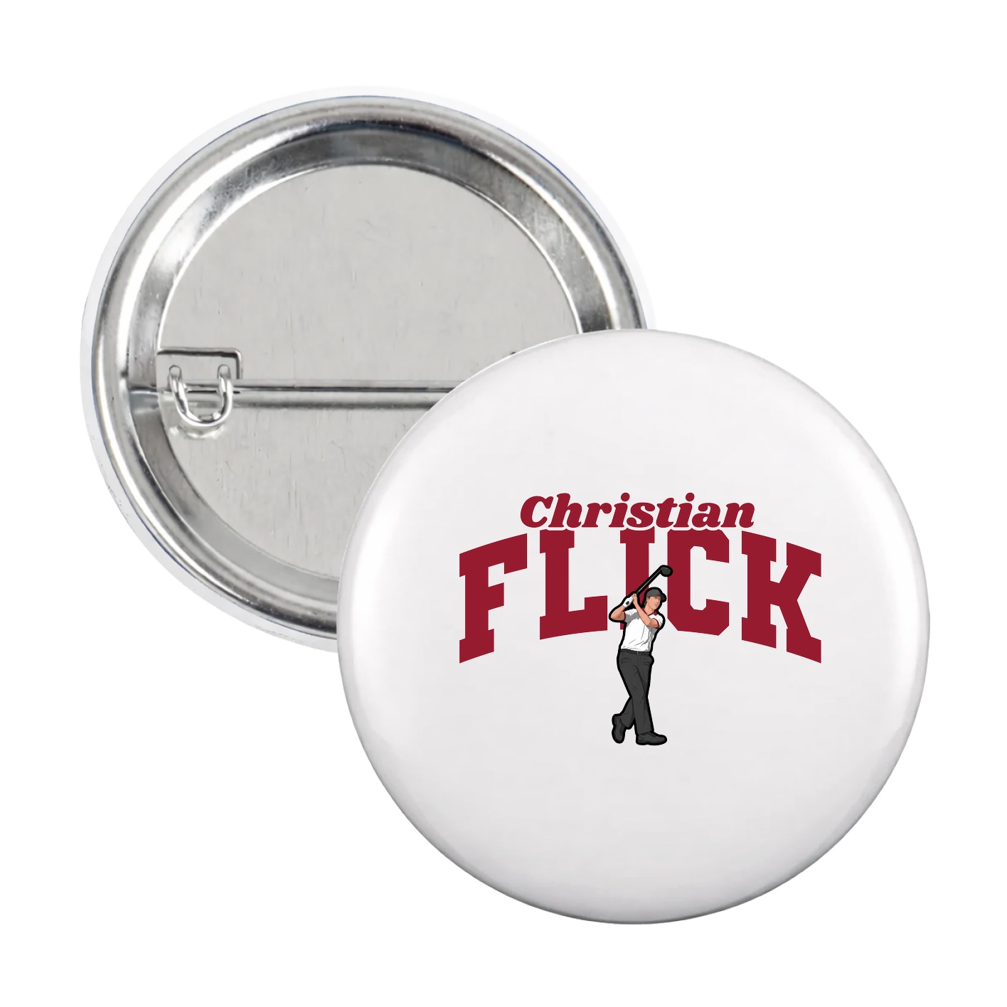 Game Day Button — Signature Arch in White