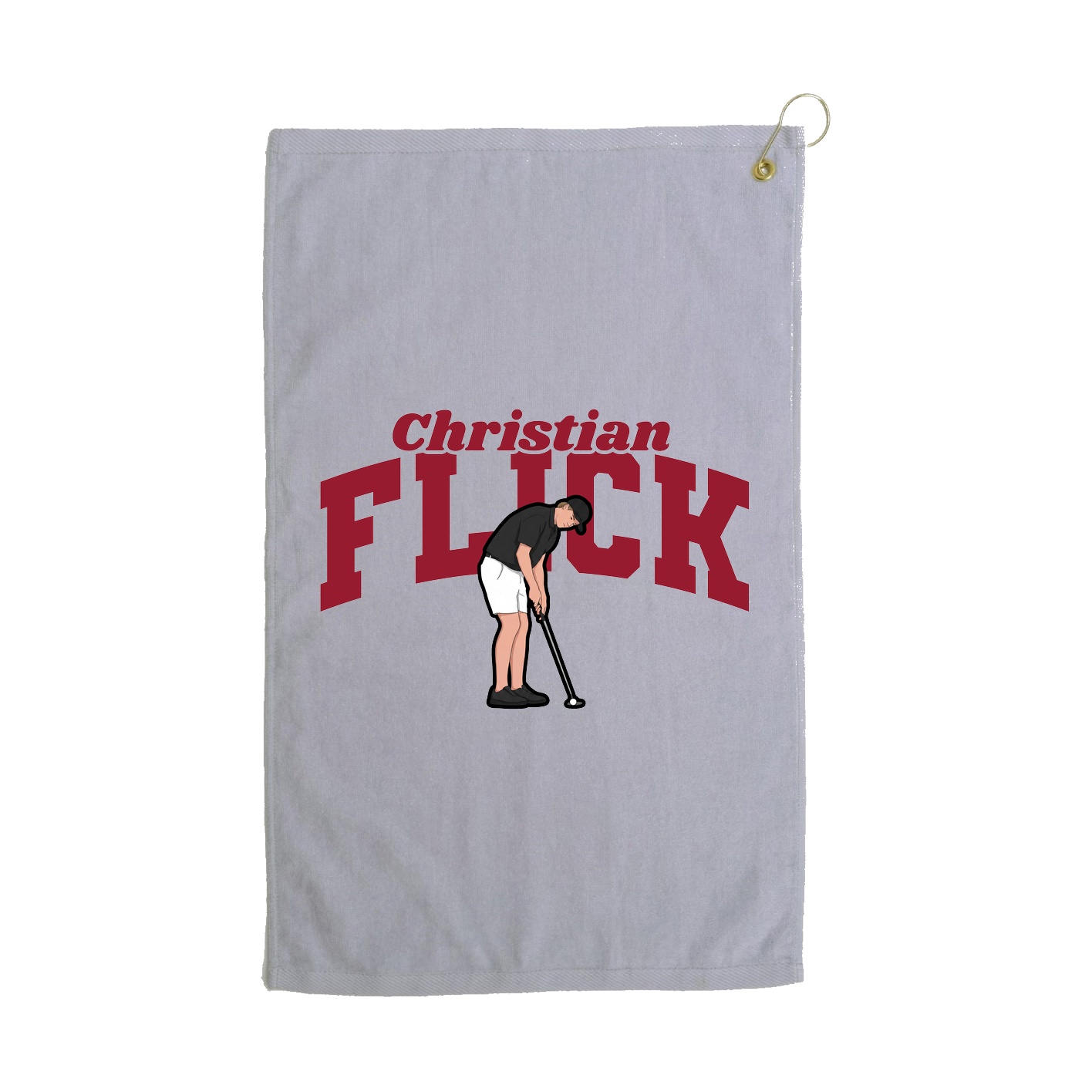 Golf Towel — Signature Arch in Grey