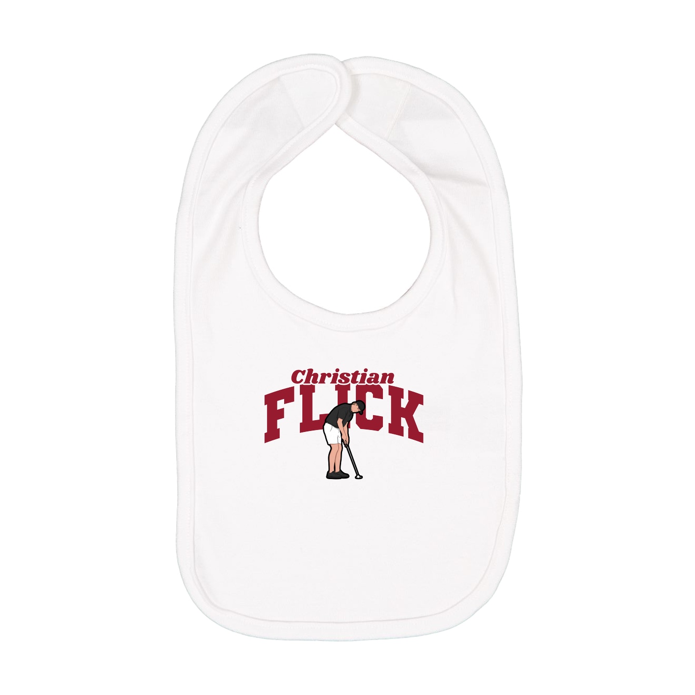 Infant Bib — Signature Arch in White