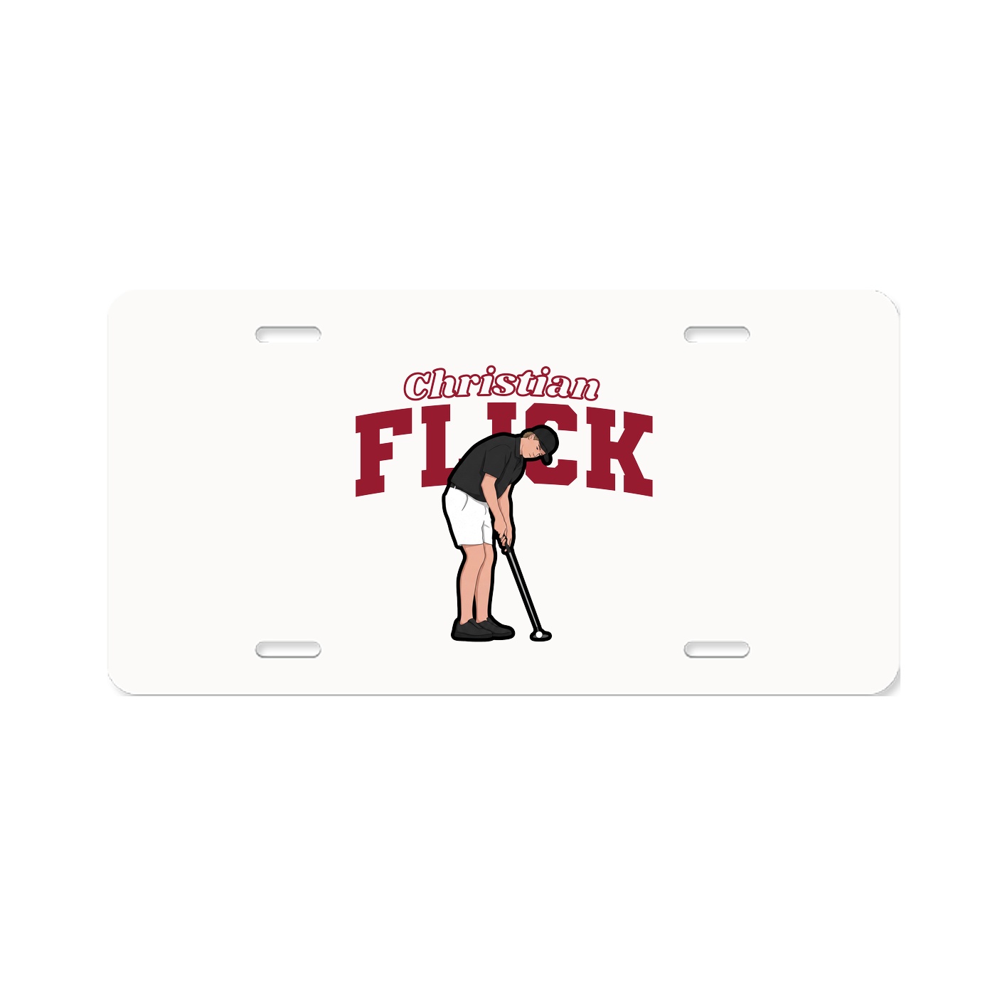 License Plate — Name Arch in Classic