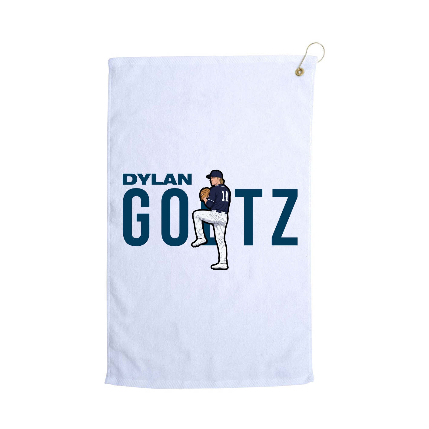 Golf Towel — Player Name in White