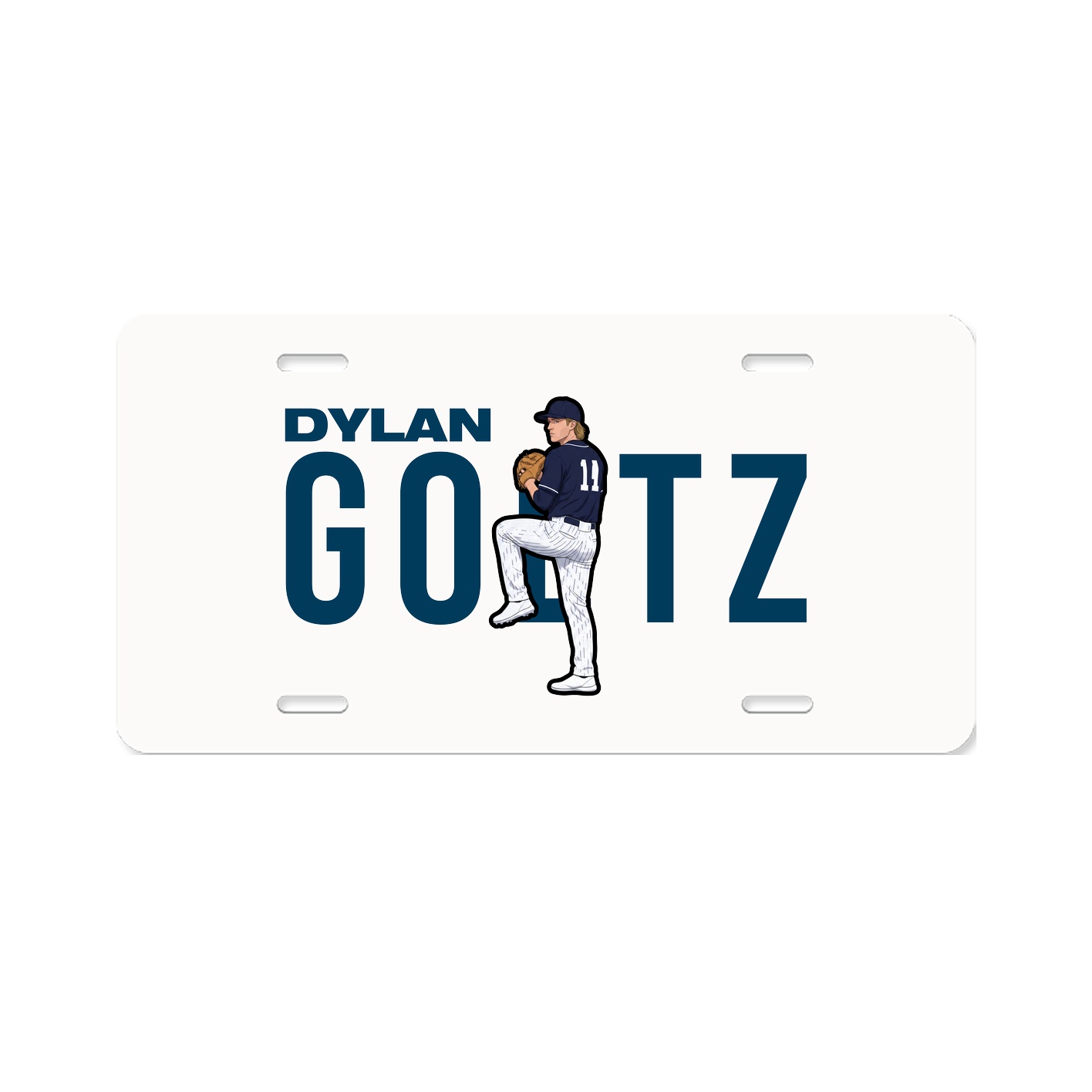 License Plate — Player Name in Classic