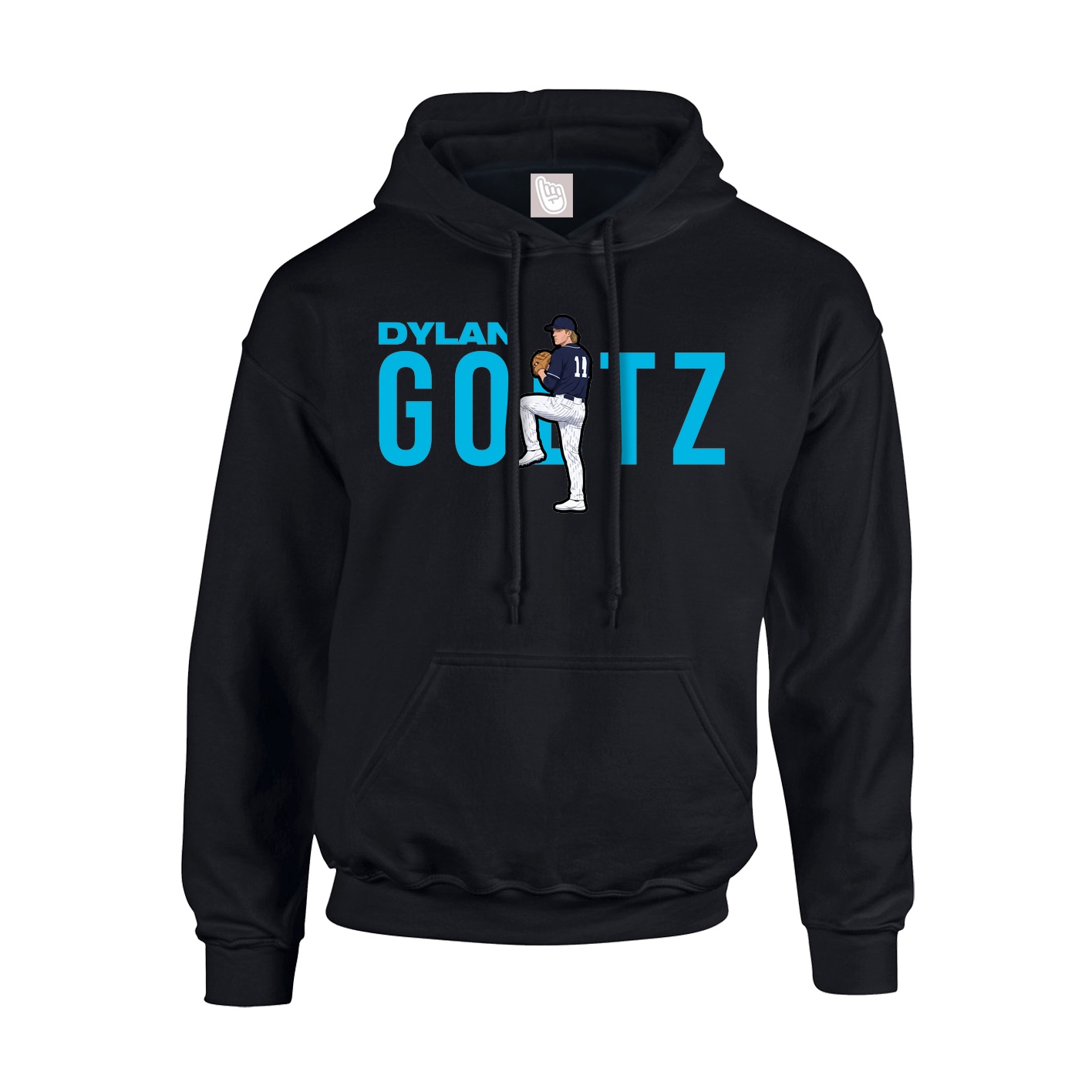 Youth Hoodie — Player Name in Black