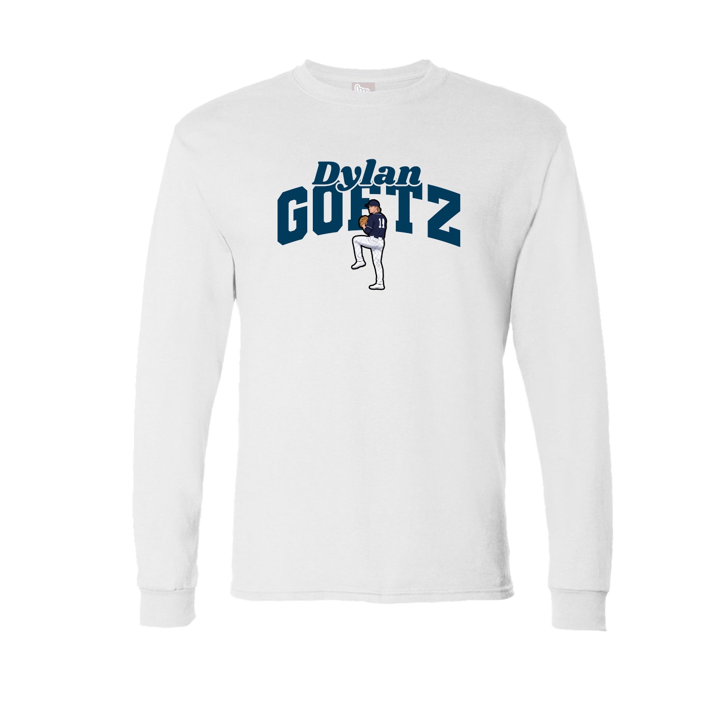 Long Sleeve Tee — Signature Arch in White
