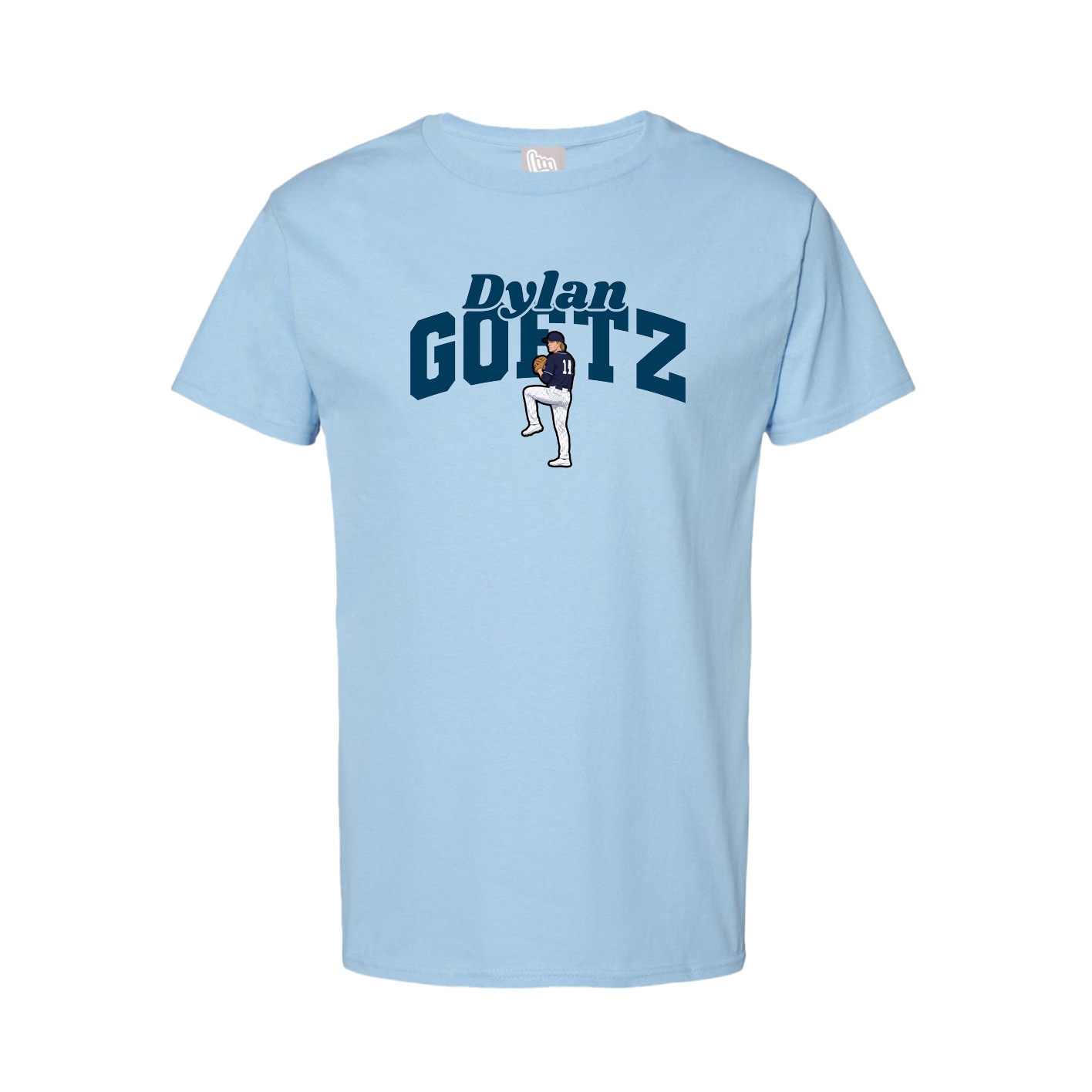 Youth Tee — Signature Arch in Light Blue