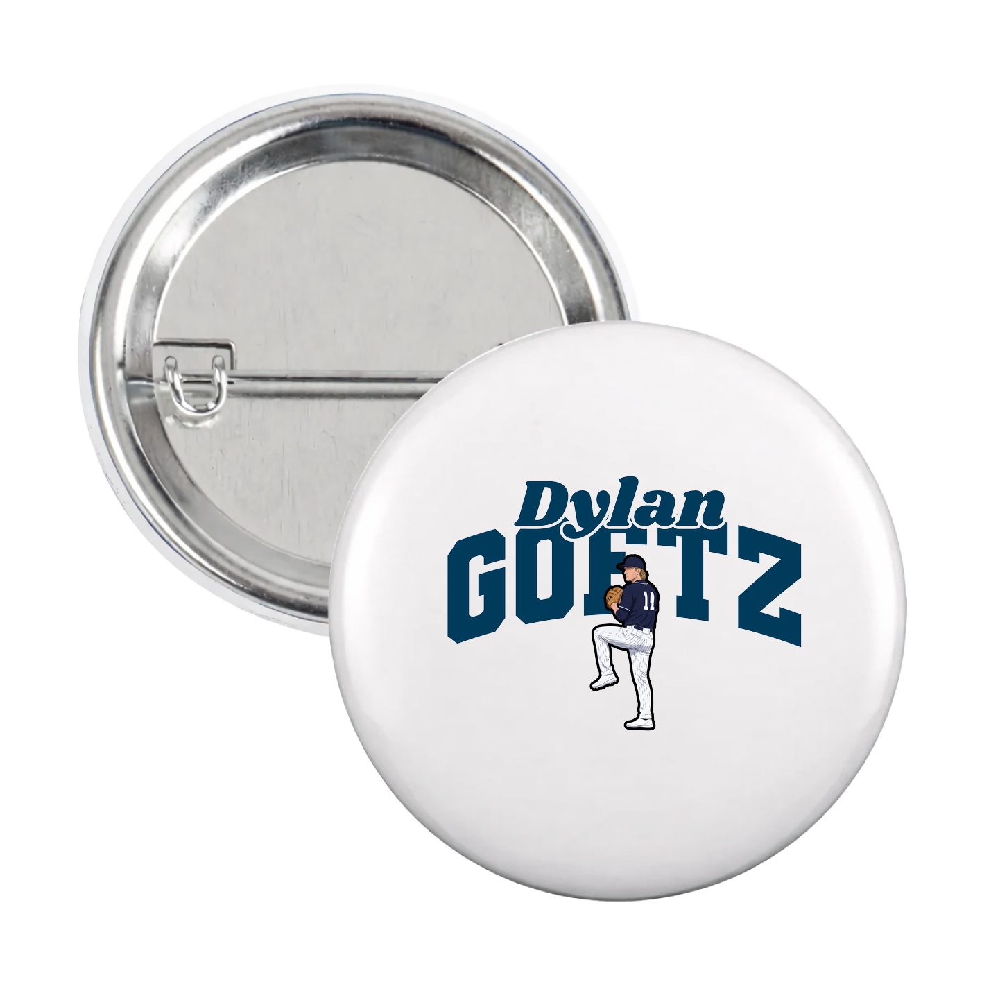 Game Day Button — Signature Arch in White