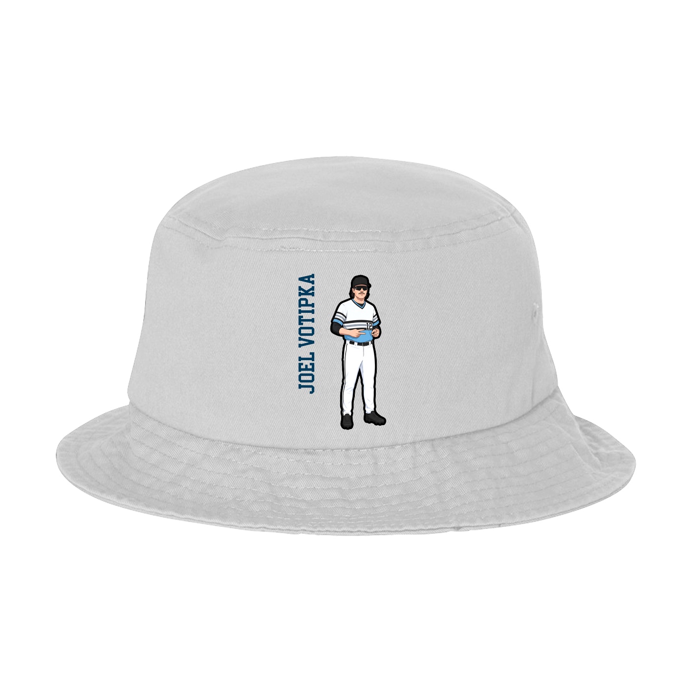 Bucket Cap — Name Vertical in White