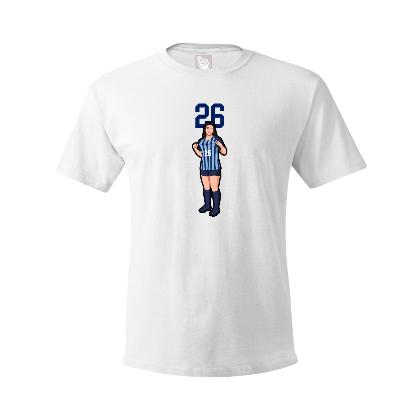 Tee — Number Top in White