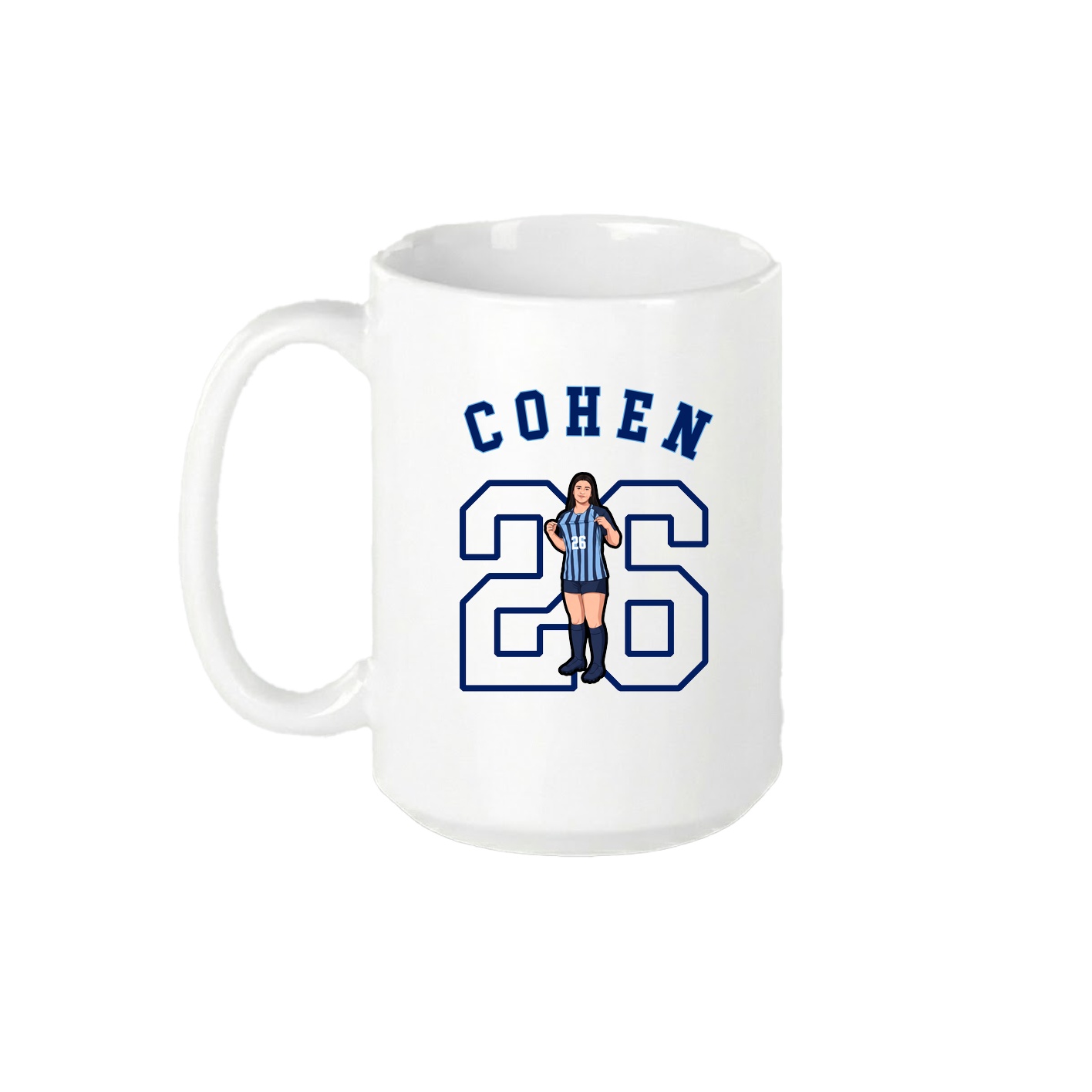 15oz Coffee Mug — Shirsey Arch in White