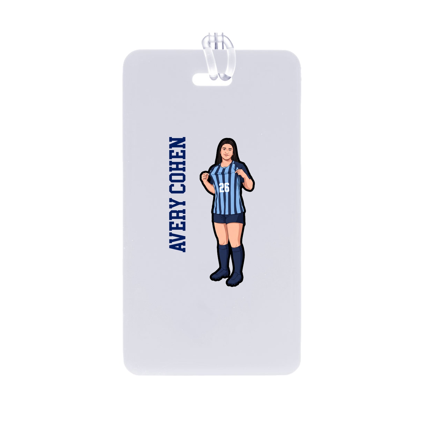 Bag Tag — Name Vertical in Classic
