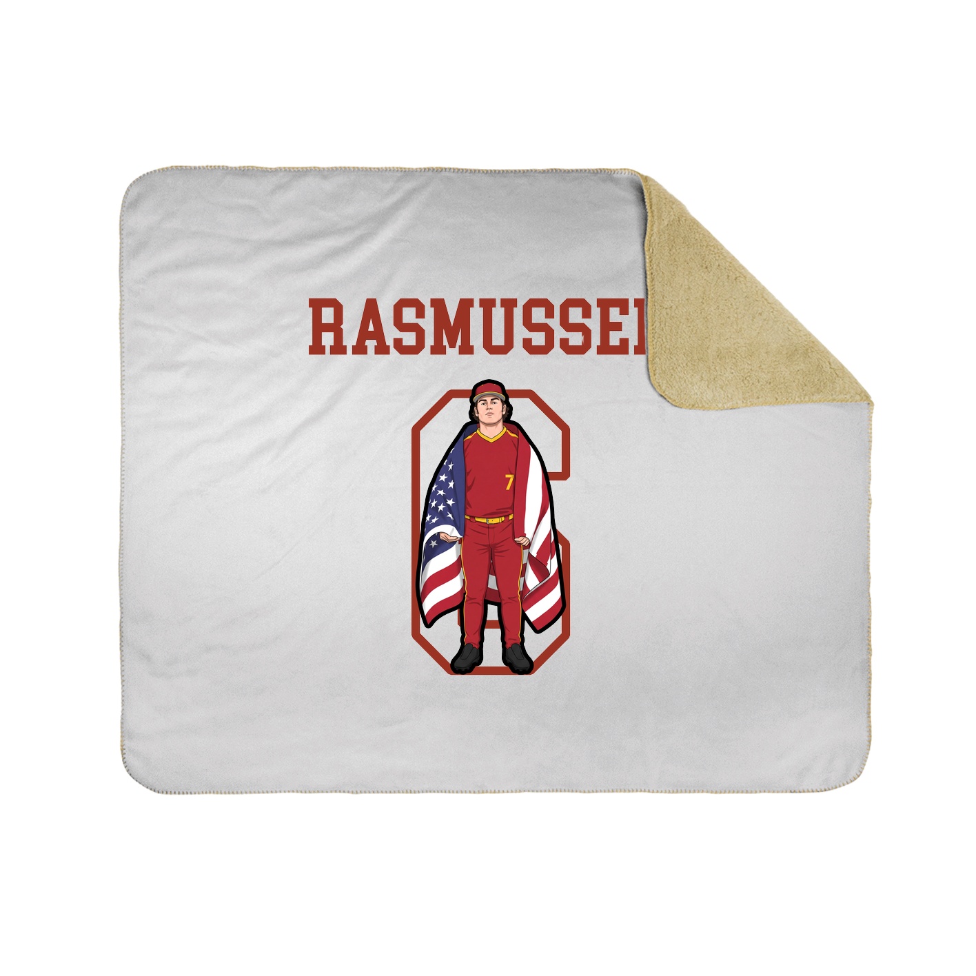Throw Blanket — Shirsey in White